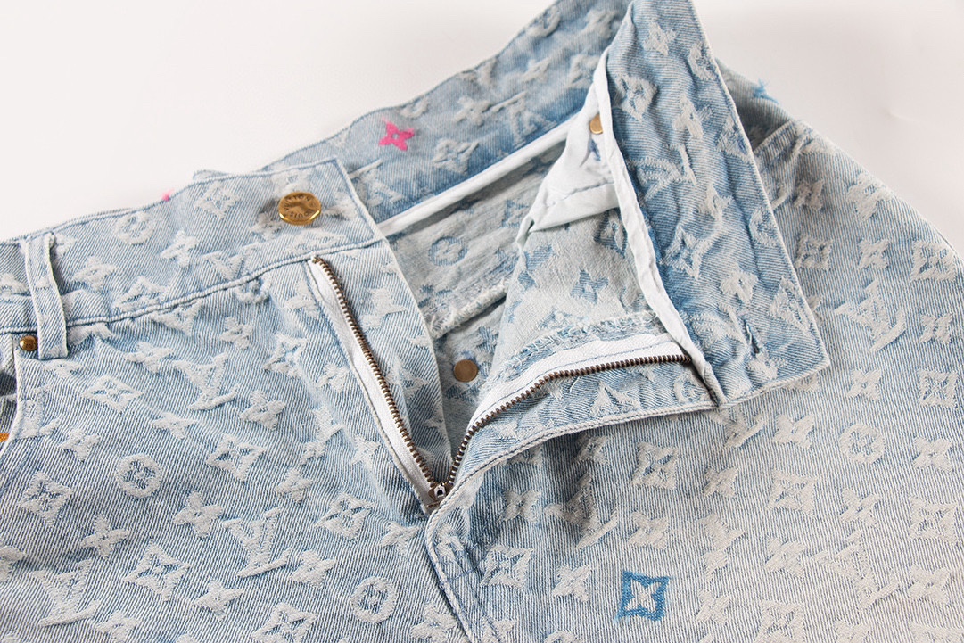 Tyler Collaboration Monogram Denim Shorts