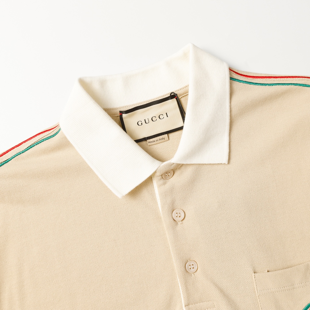 Embroidered Patch Polo Shirt