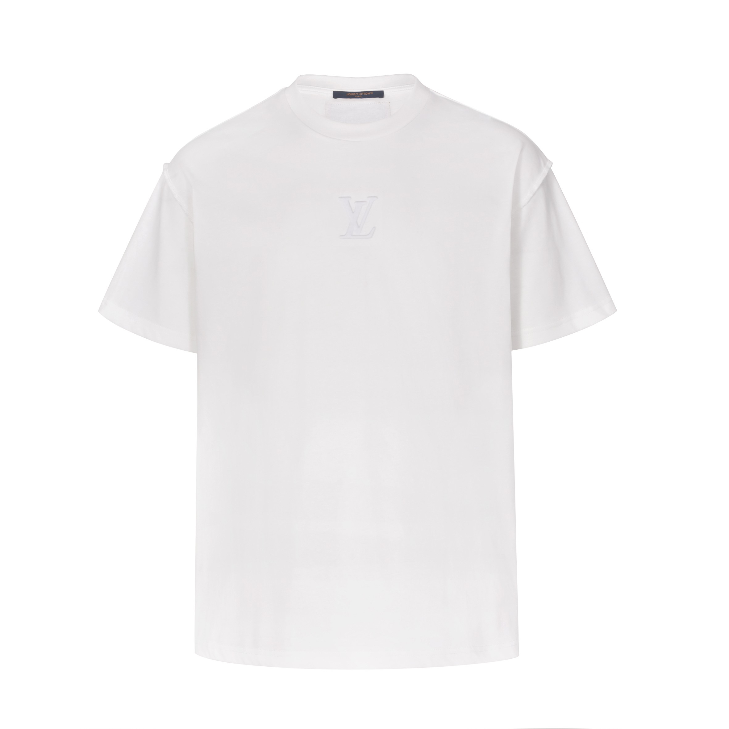 Embossed short-sleeved T-shirt