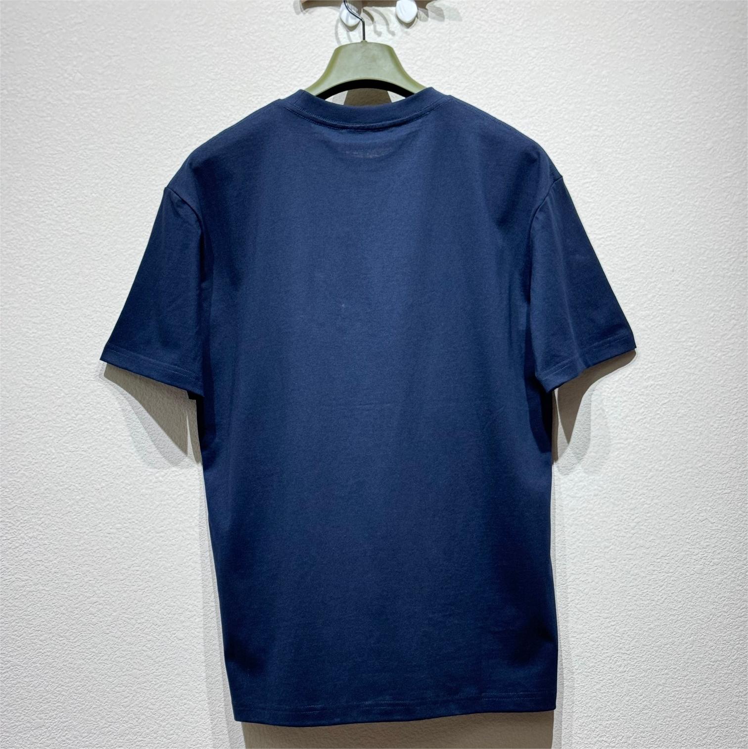 Classic Two-Tone Embroidered T-shirt