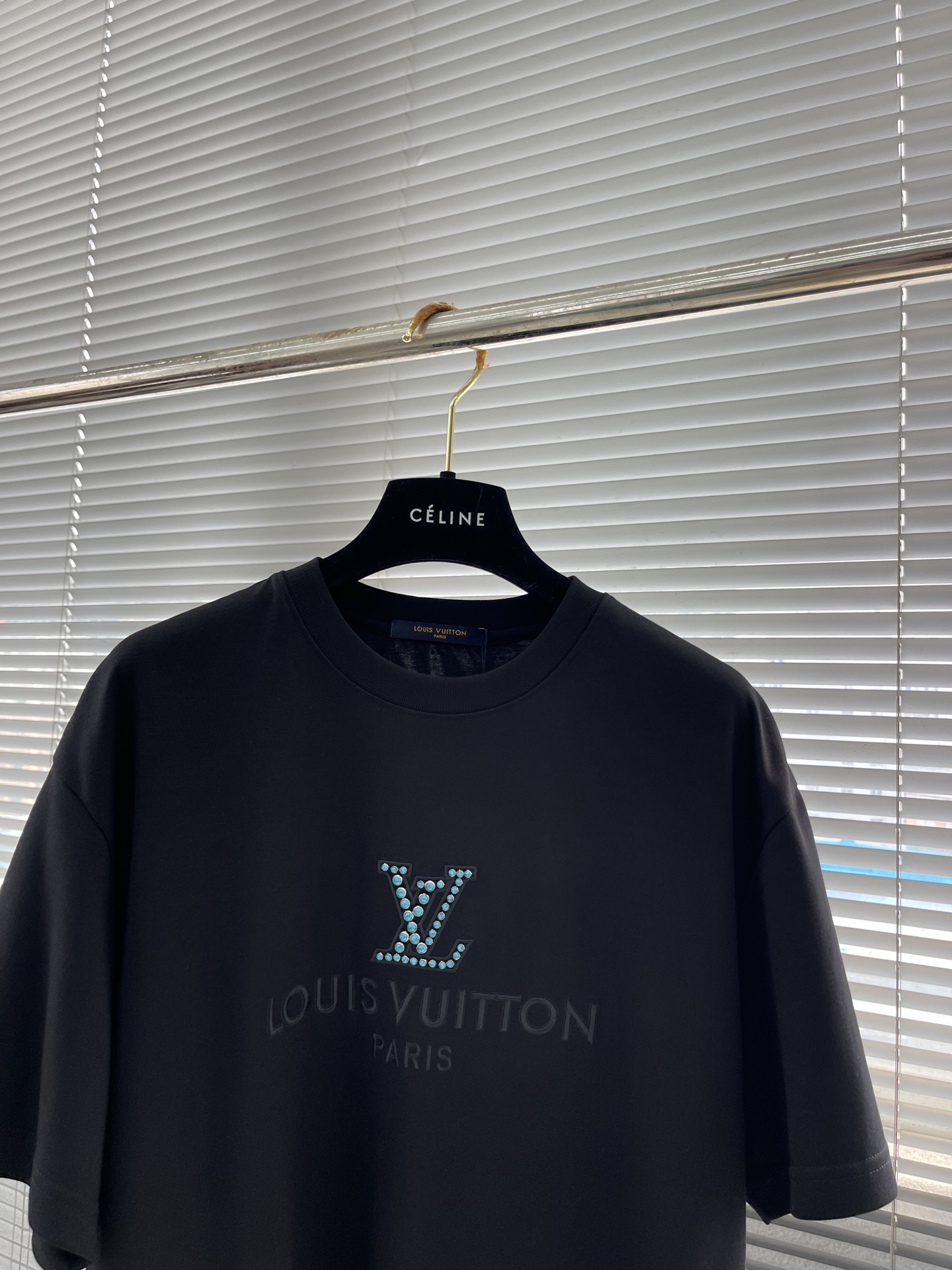 Emerald embroidered T-shirt