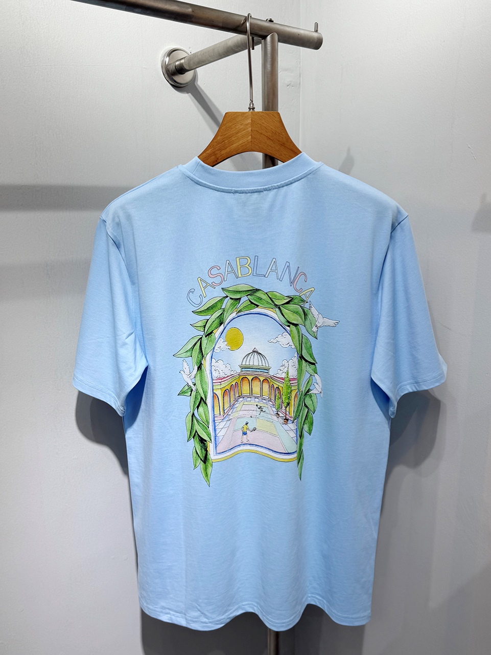 Casablanca Digital printed round neck T-shirt