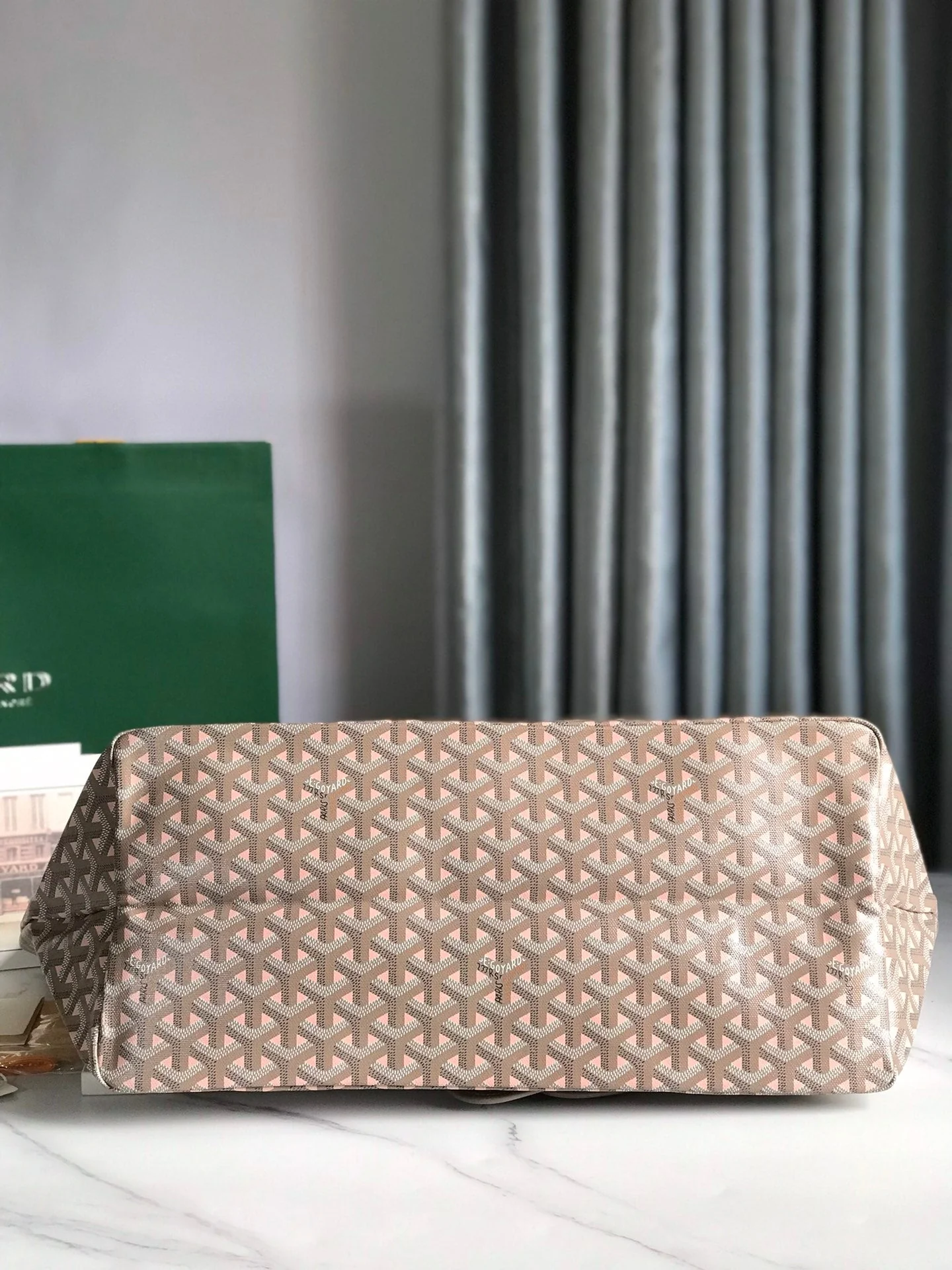 Grey and Pink Canvas Bag