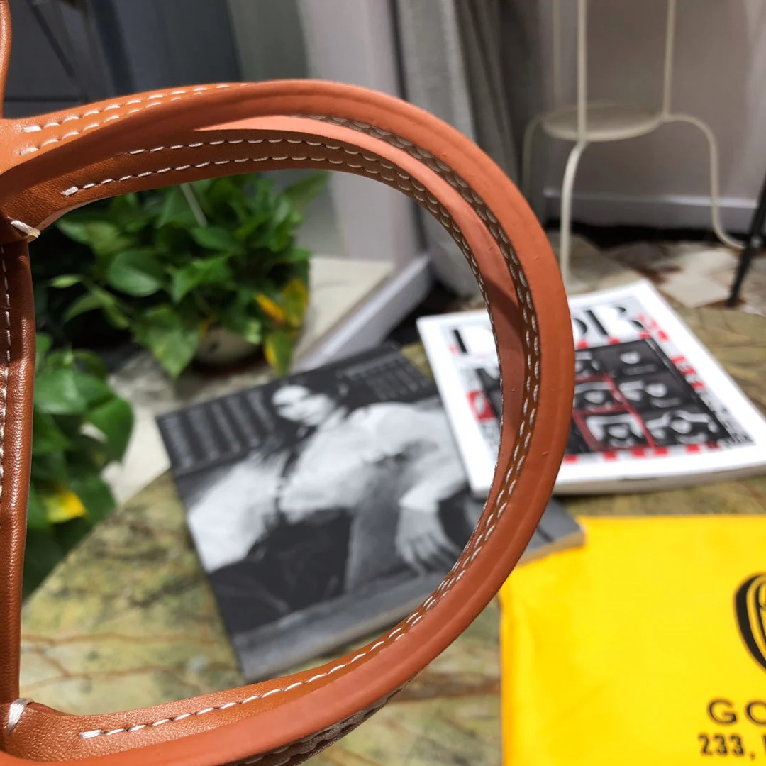 Shopping Bag 22cm Black And Tan