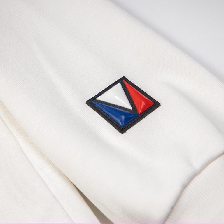 White Signature Cotton Hoodie