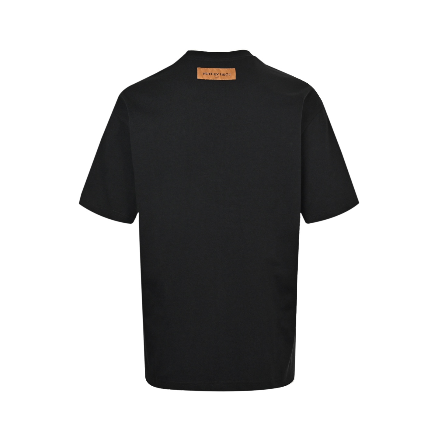 Patch lettering embroidered T-shirt