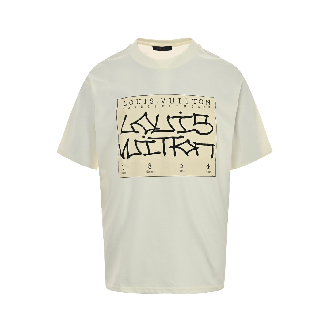 Embroidered Stamp Short Sleeve T-Shirt