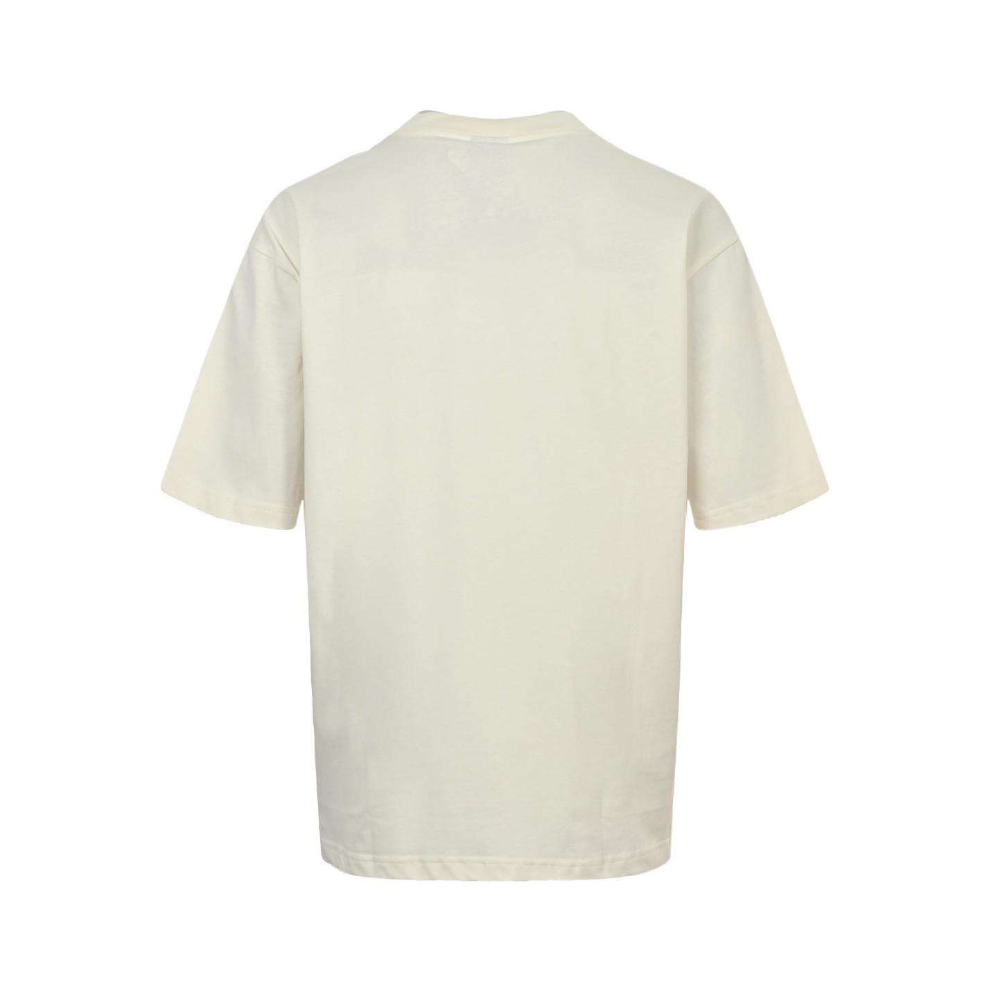 Hand-painted yellow letter print T-shirt