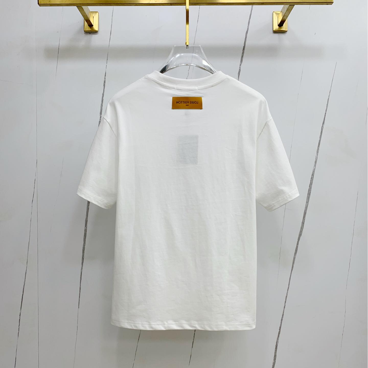 embroidered pattern cotton T-shirt