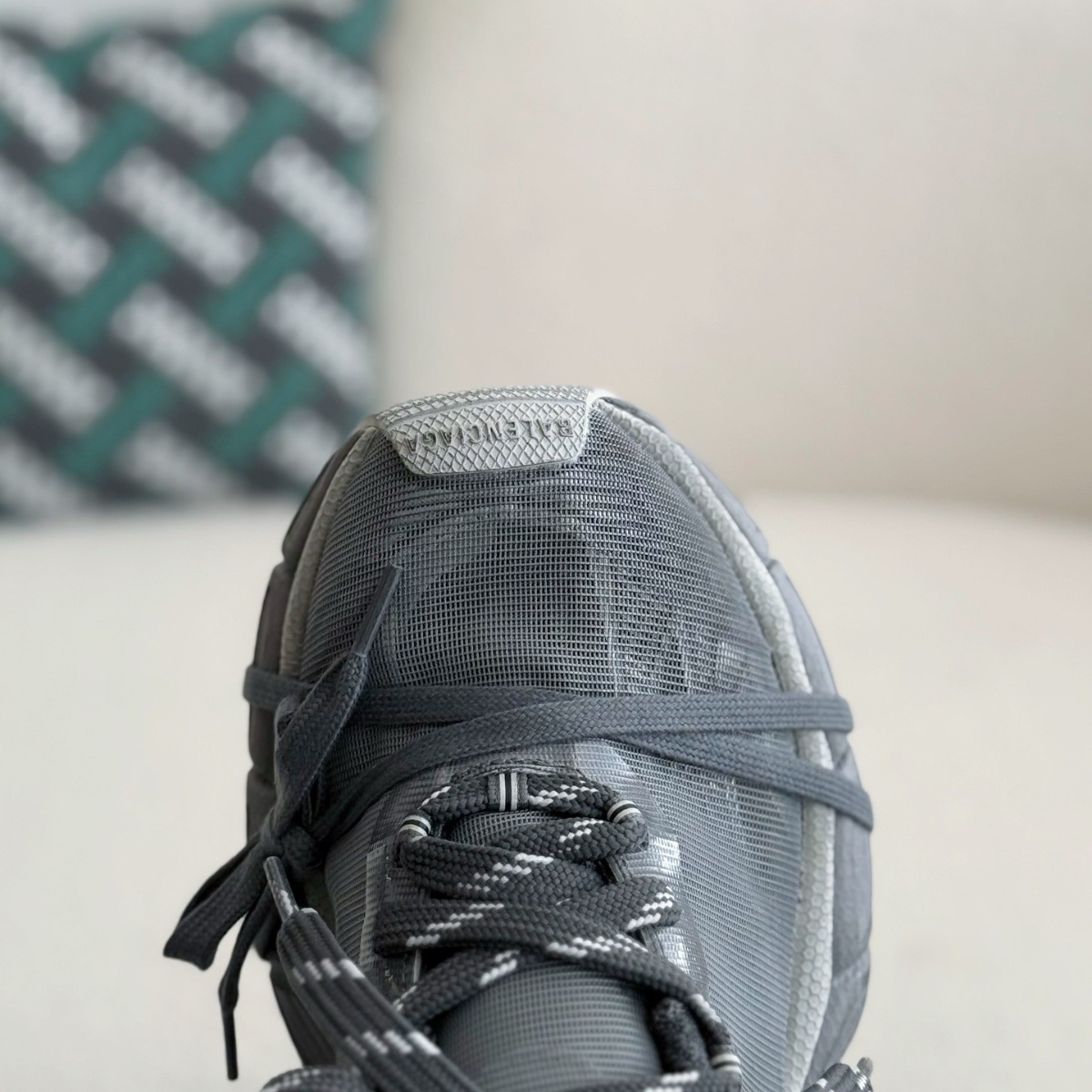 Distressed Mesh and Rubber Sneakers