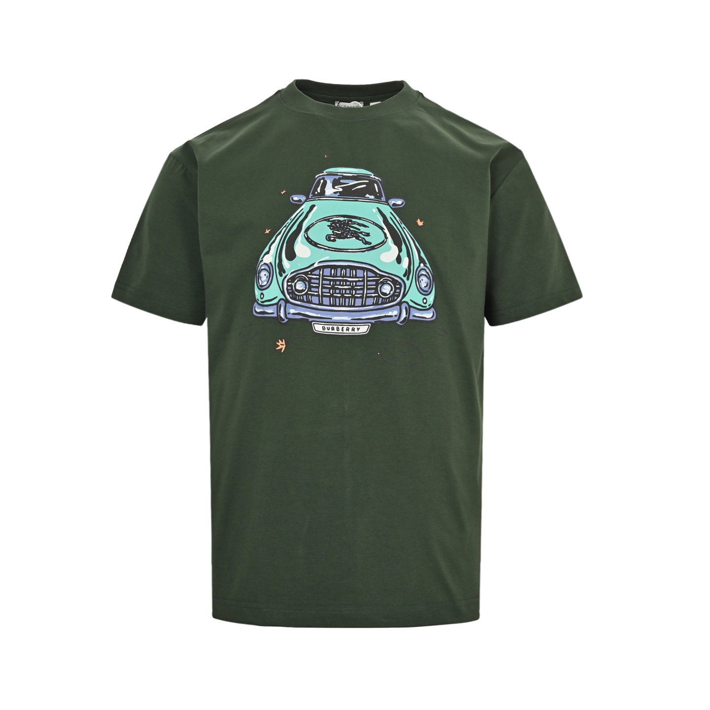 Classic car foam print short sleeve T-shirt