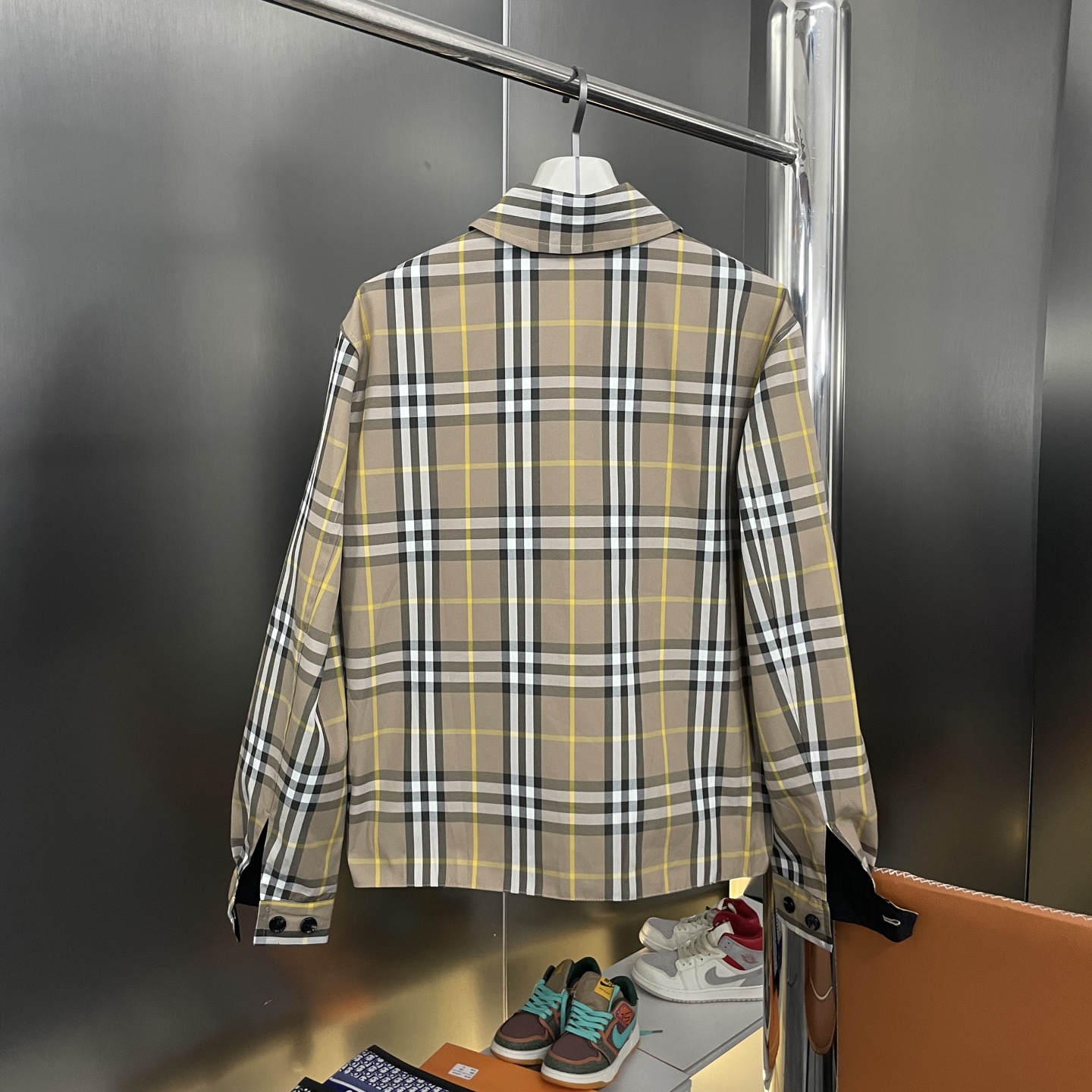New Classic Plaid Embroidered Double-Sided Shirt