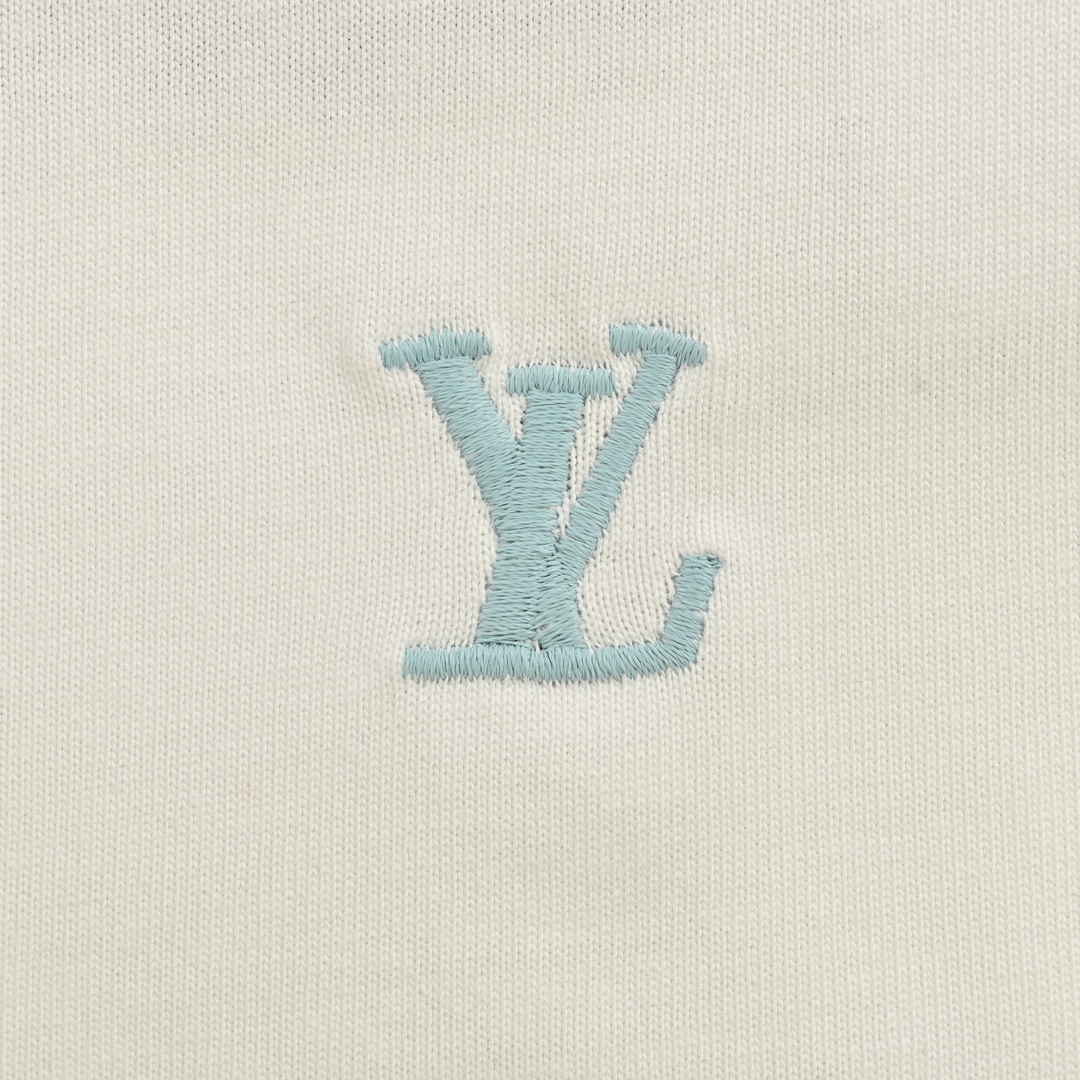 Embroidered Crew Neck Short Sleeve T shirt