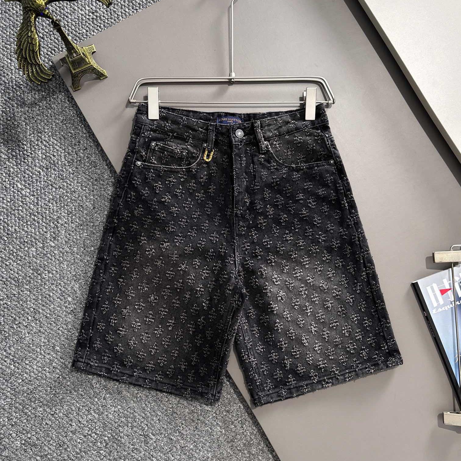Old Fashioned Jacquard Denim Shorts