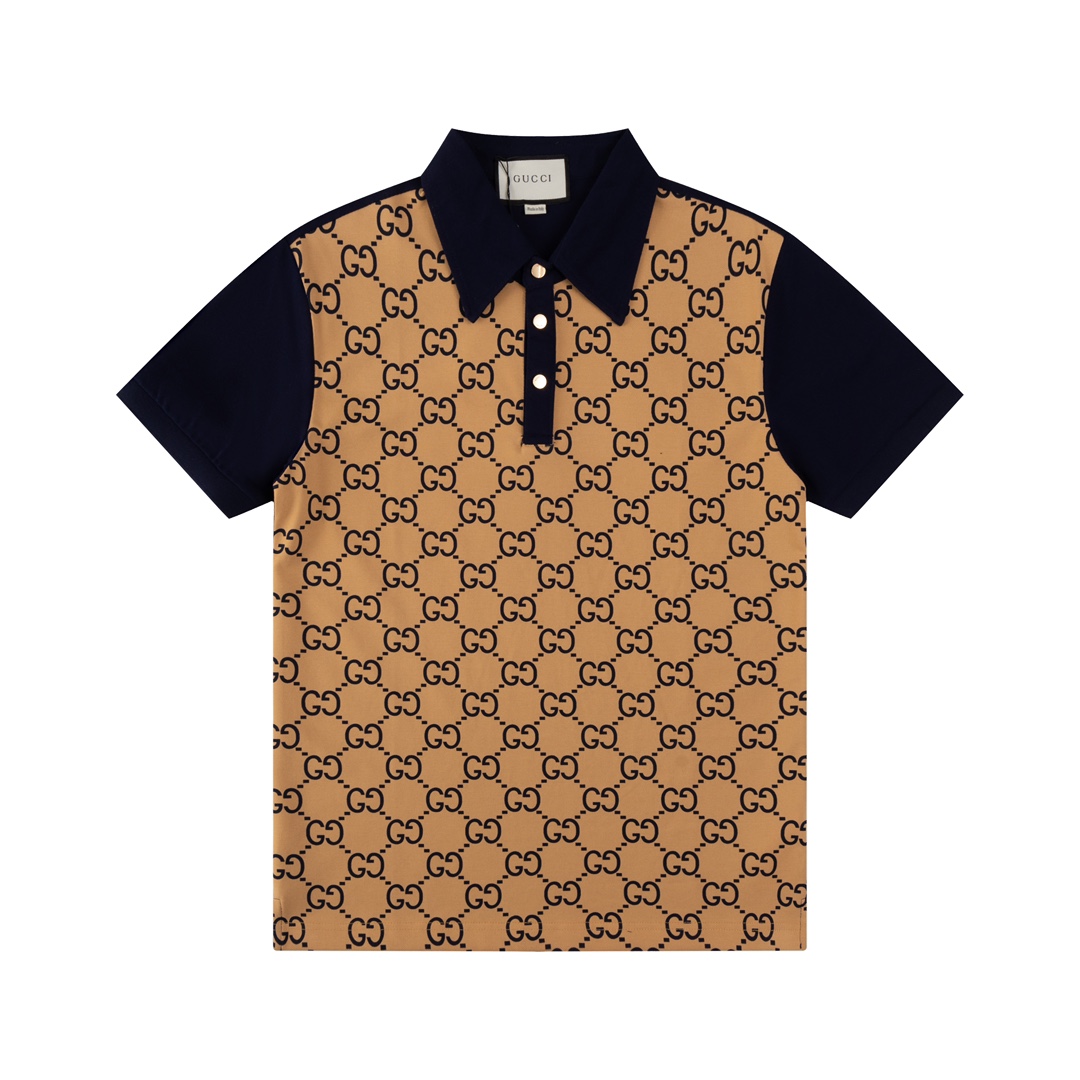 Classic retro all over print polo shirt