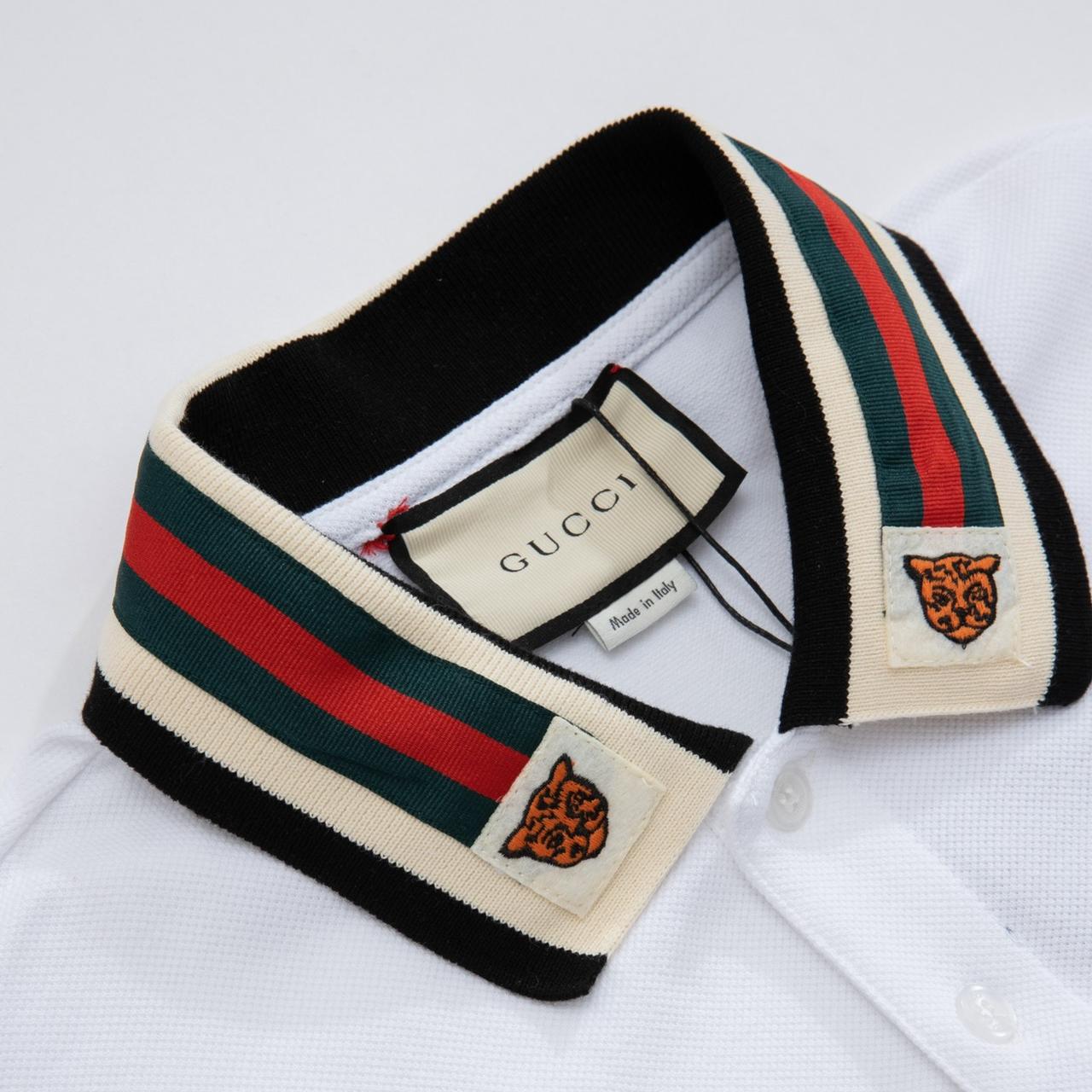 Neckline tiger graphic Polo