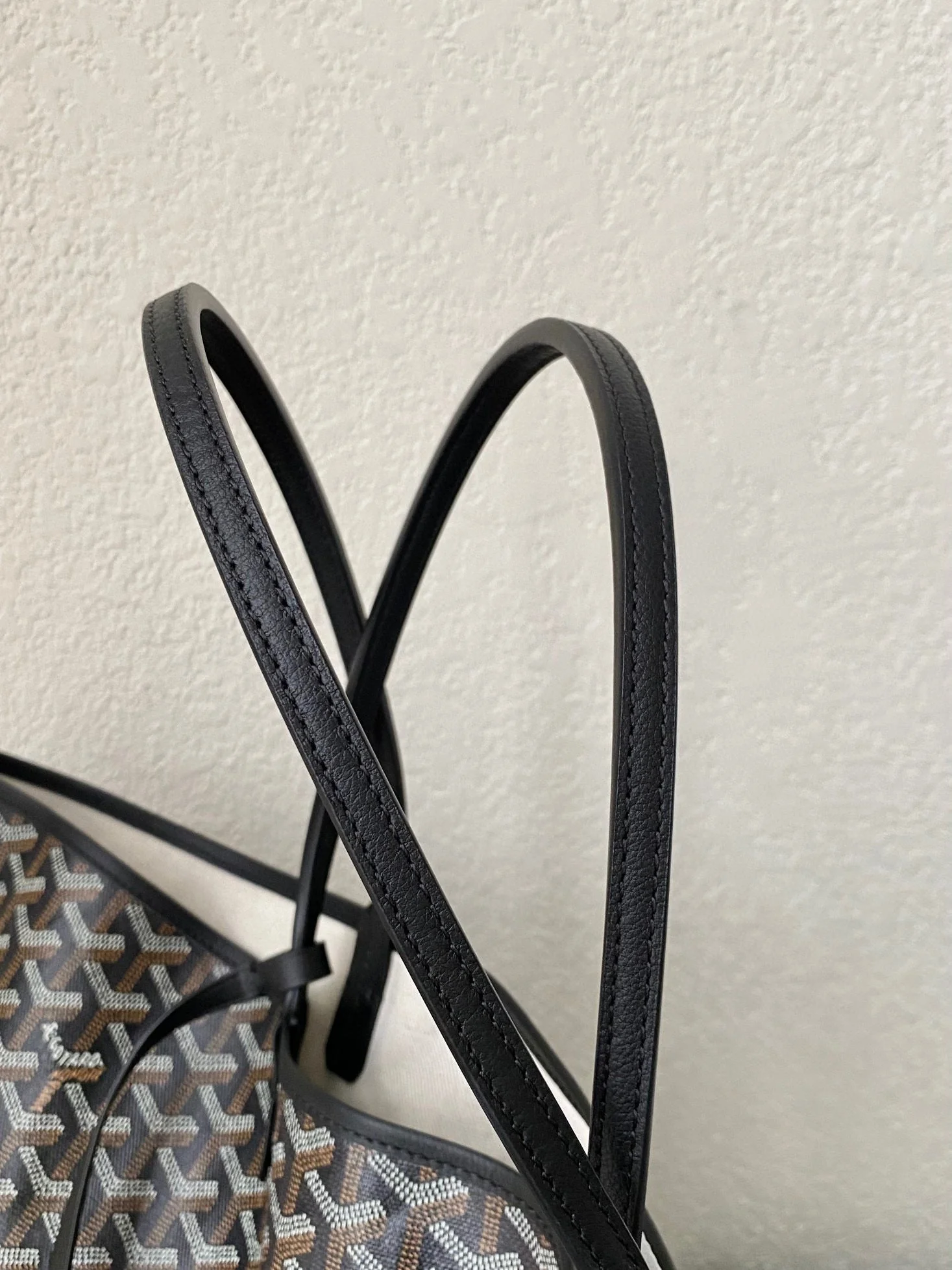 Black Brown Shopping Bag