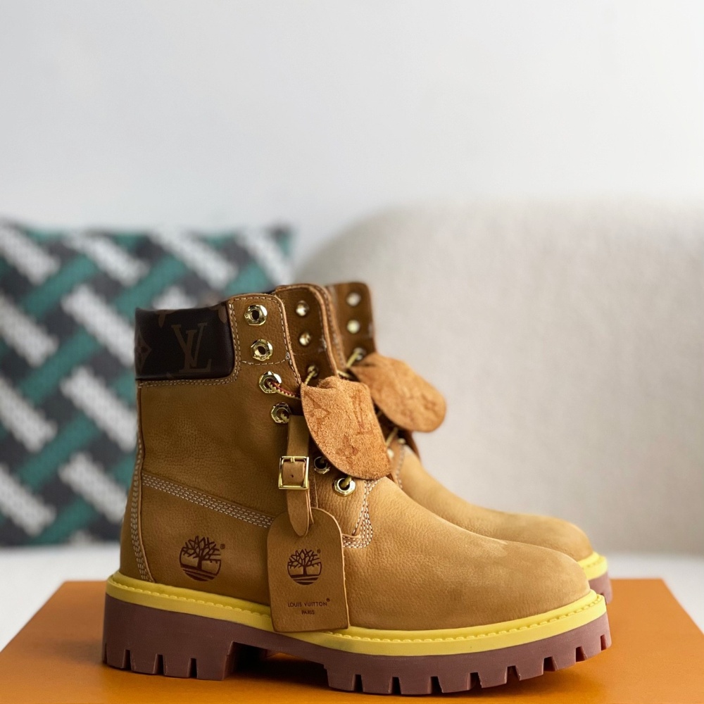 「#2511」Wheat colored letter ankle boots