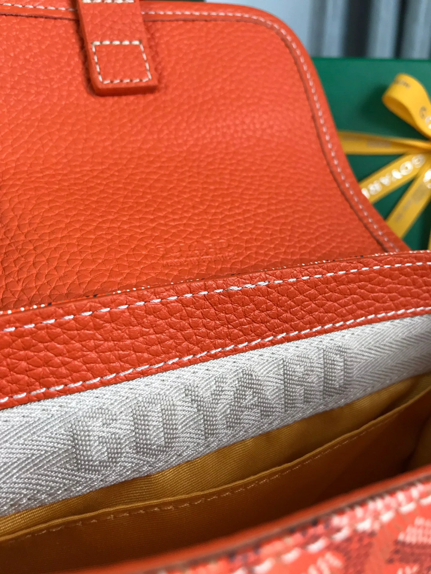 Orange legant Canvas and Lambskin