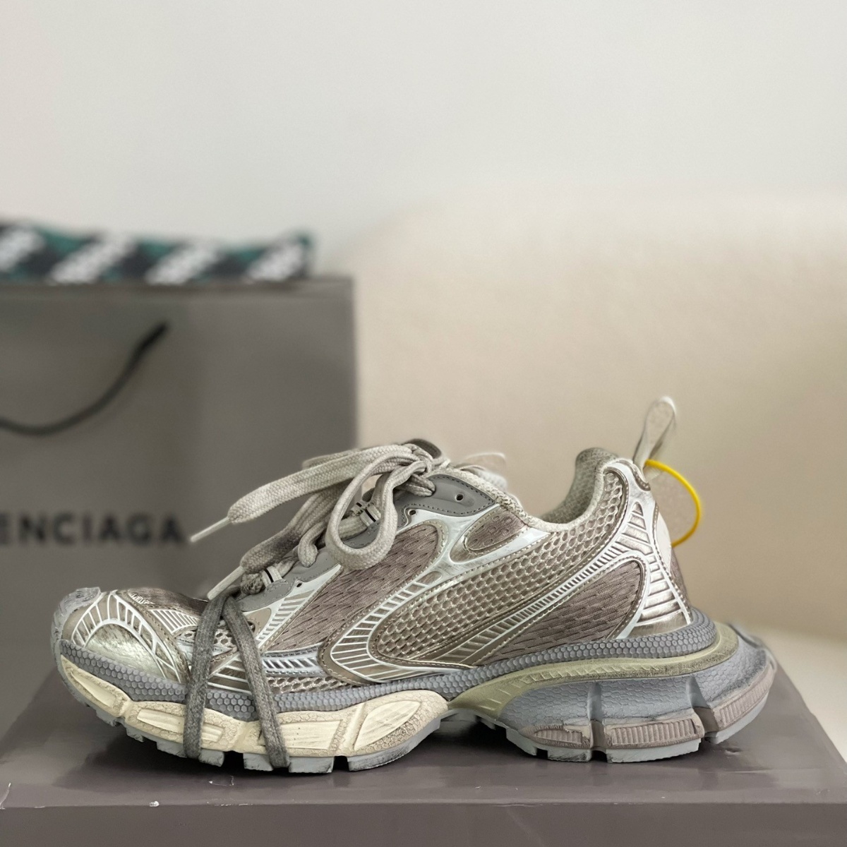 White Silver Summer Mesh