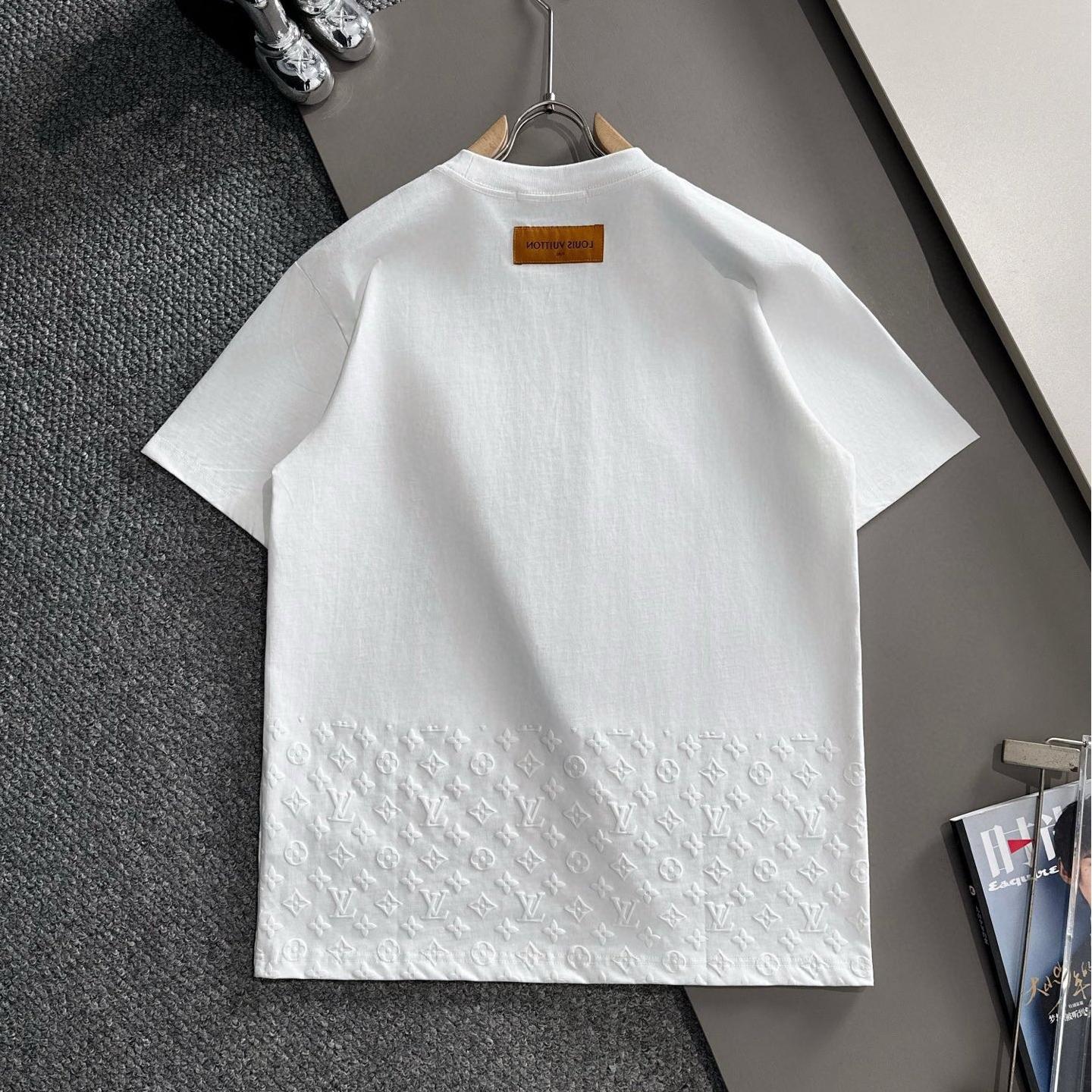 Half Embossed Foam Lettering T-Shirt