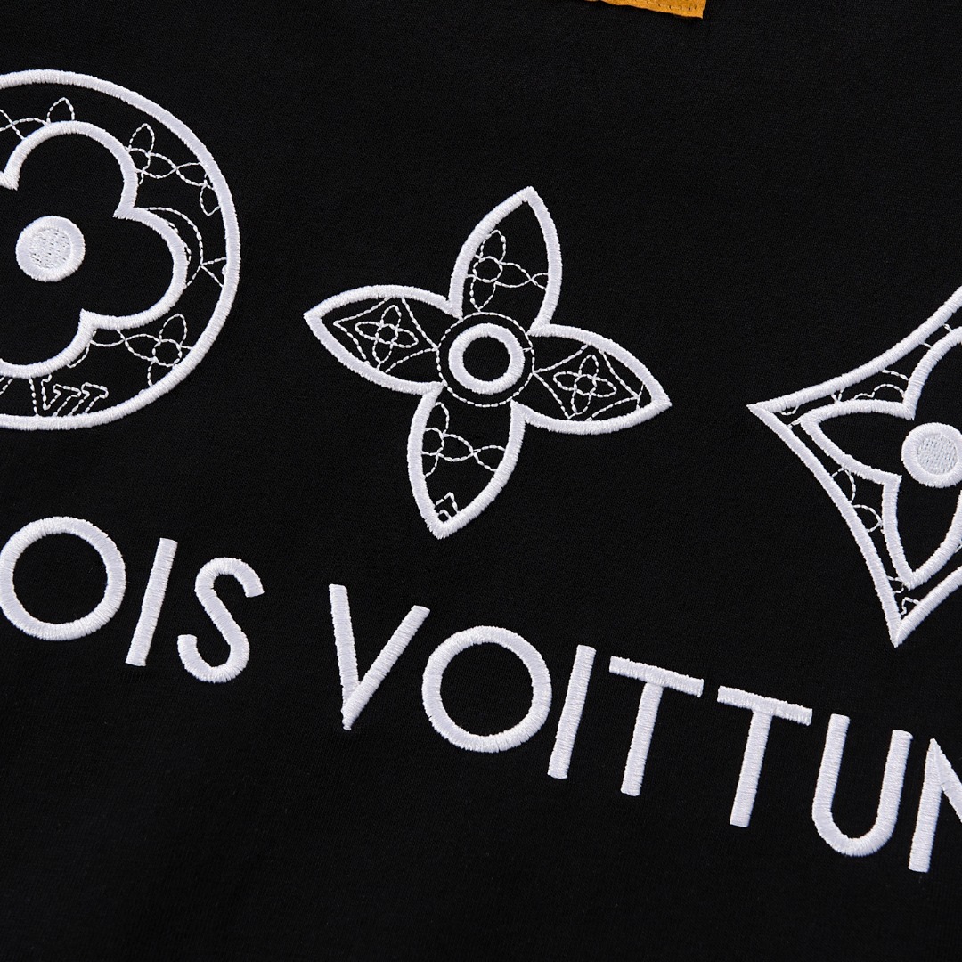 2025ss embroidered letter short sleeves