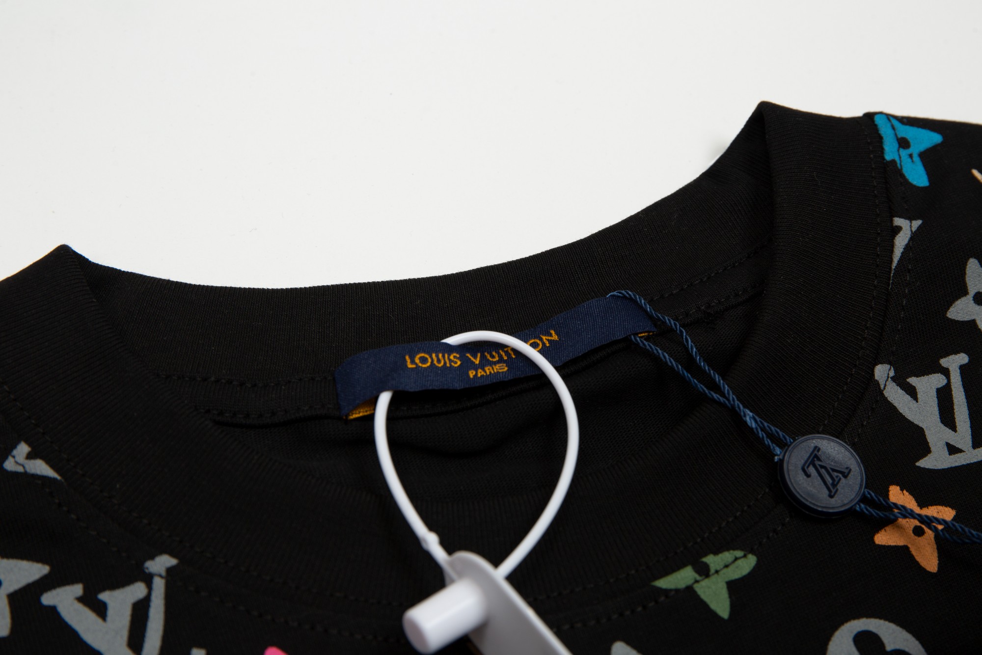 Men's short-sleeved shirt with puppy logo print