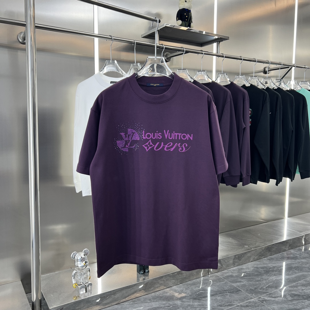 3D Silicone Hot Diamond Letter T-shirt