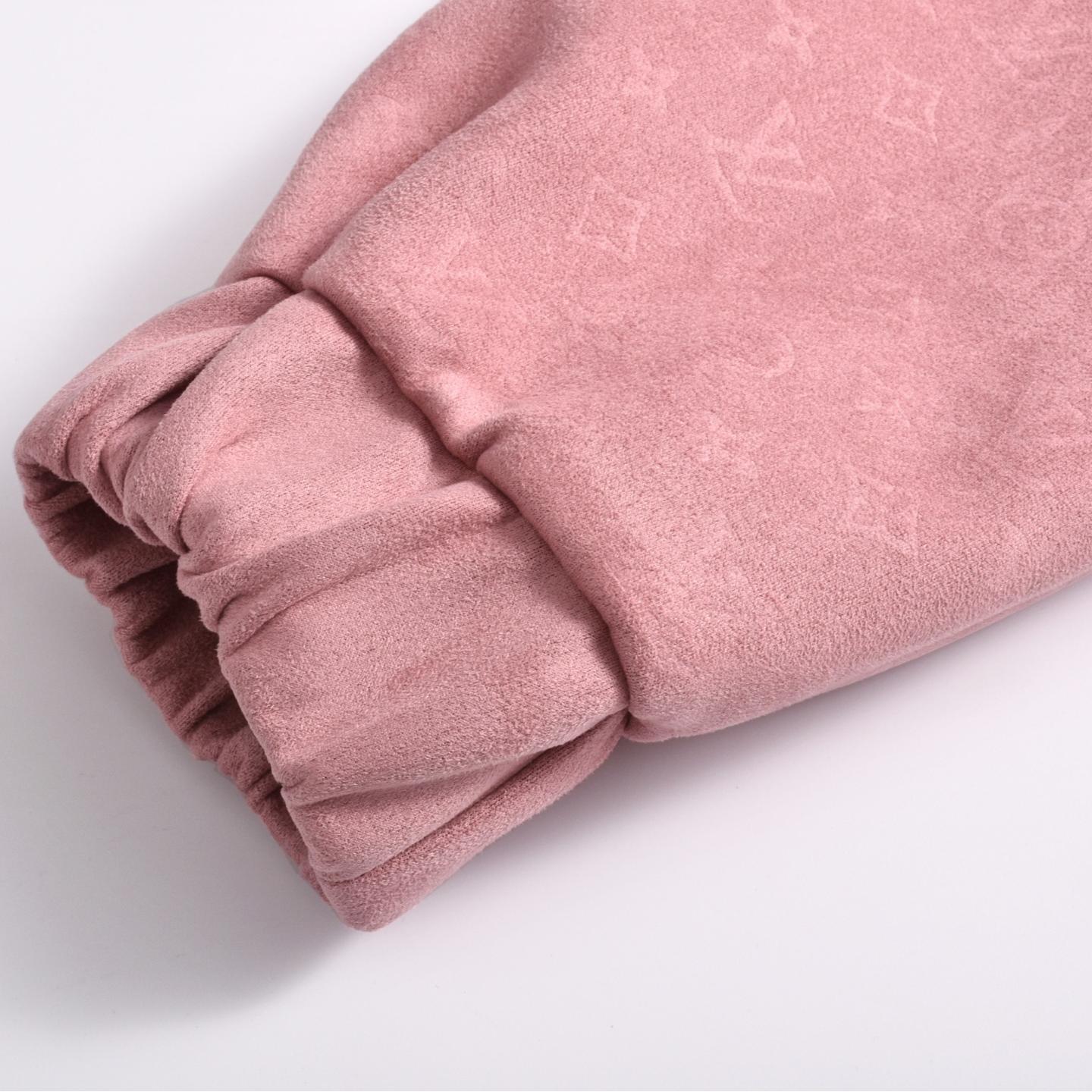 All over print suede stand collar jacket