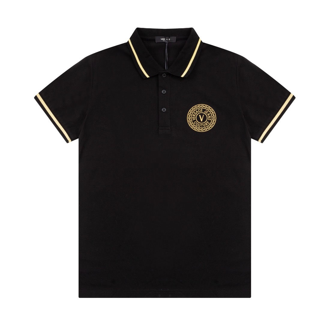 Gold Embroidery Polo Shirt