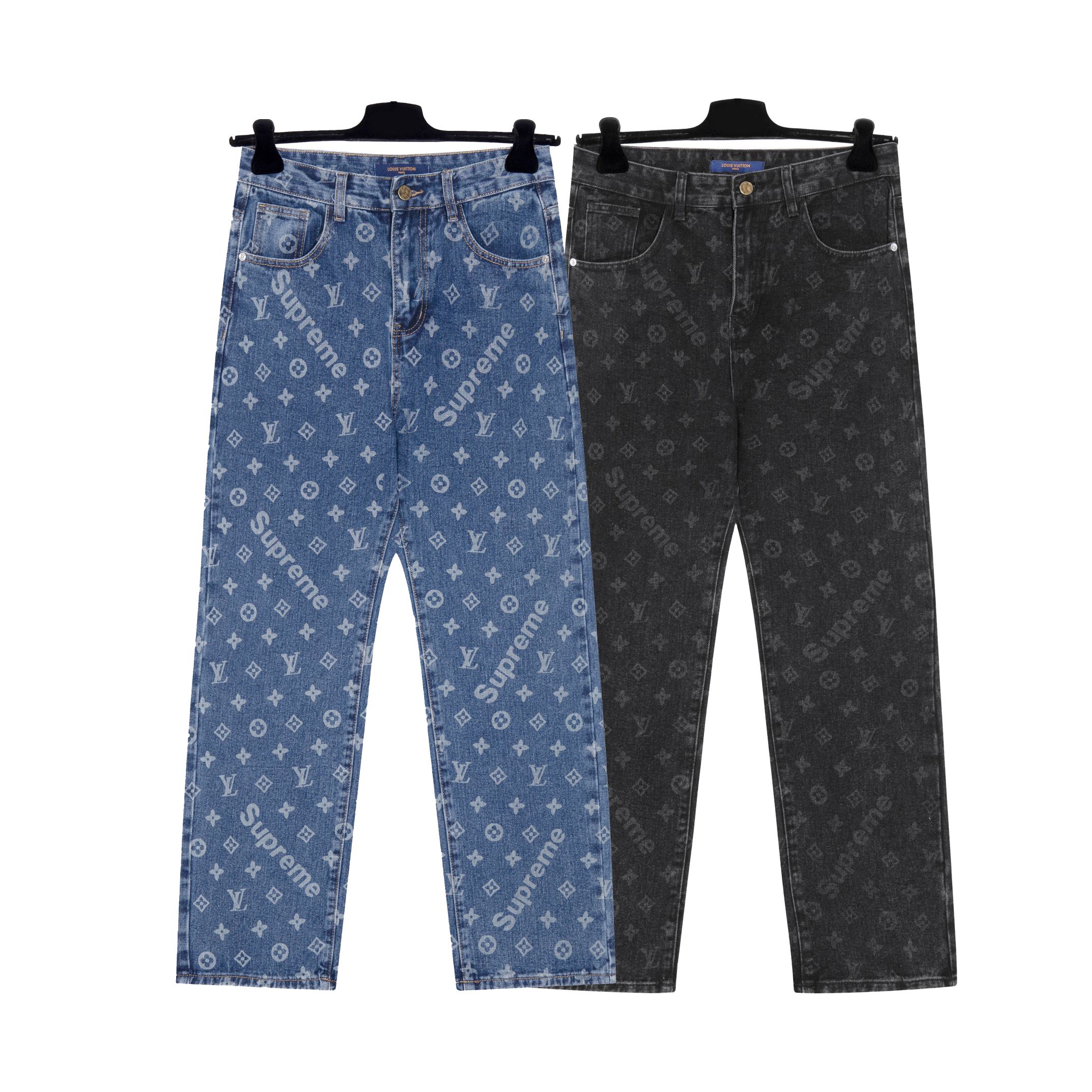 New Cargo Style Printed Jeans