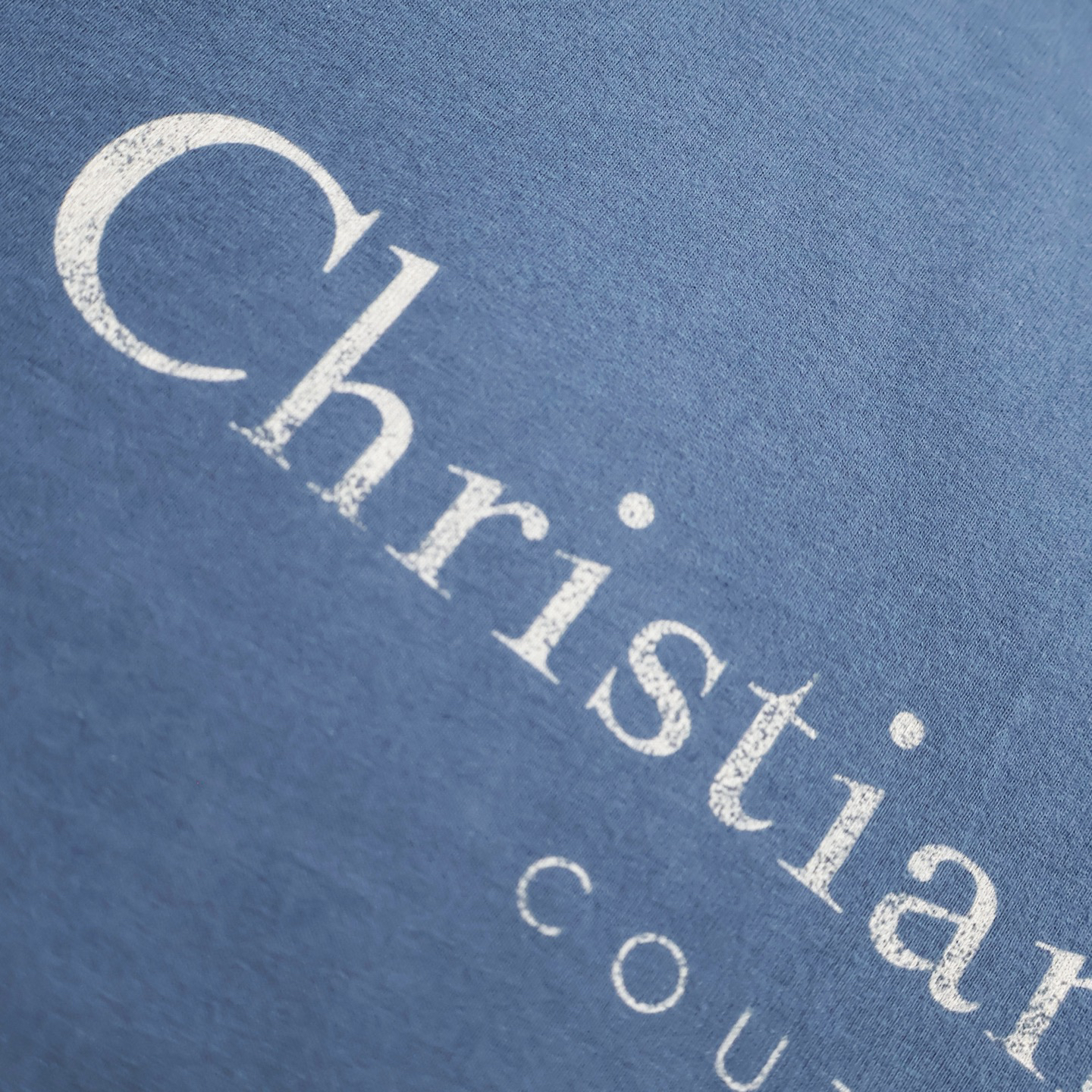 Distressed printed T-shirt