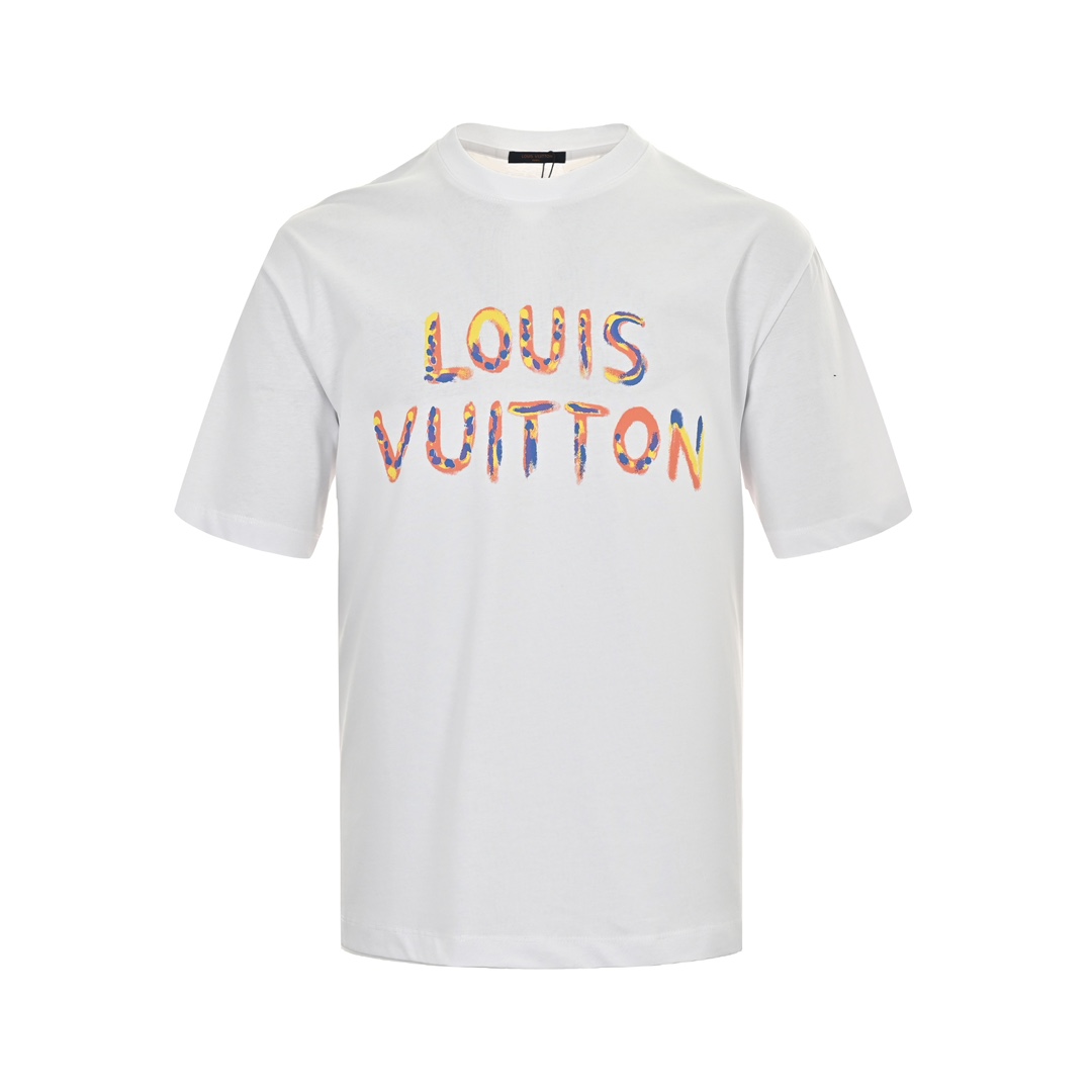 Hand-painted funny print T-shirt