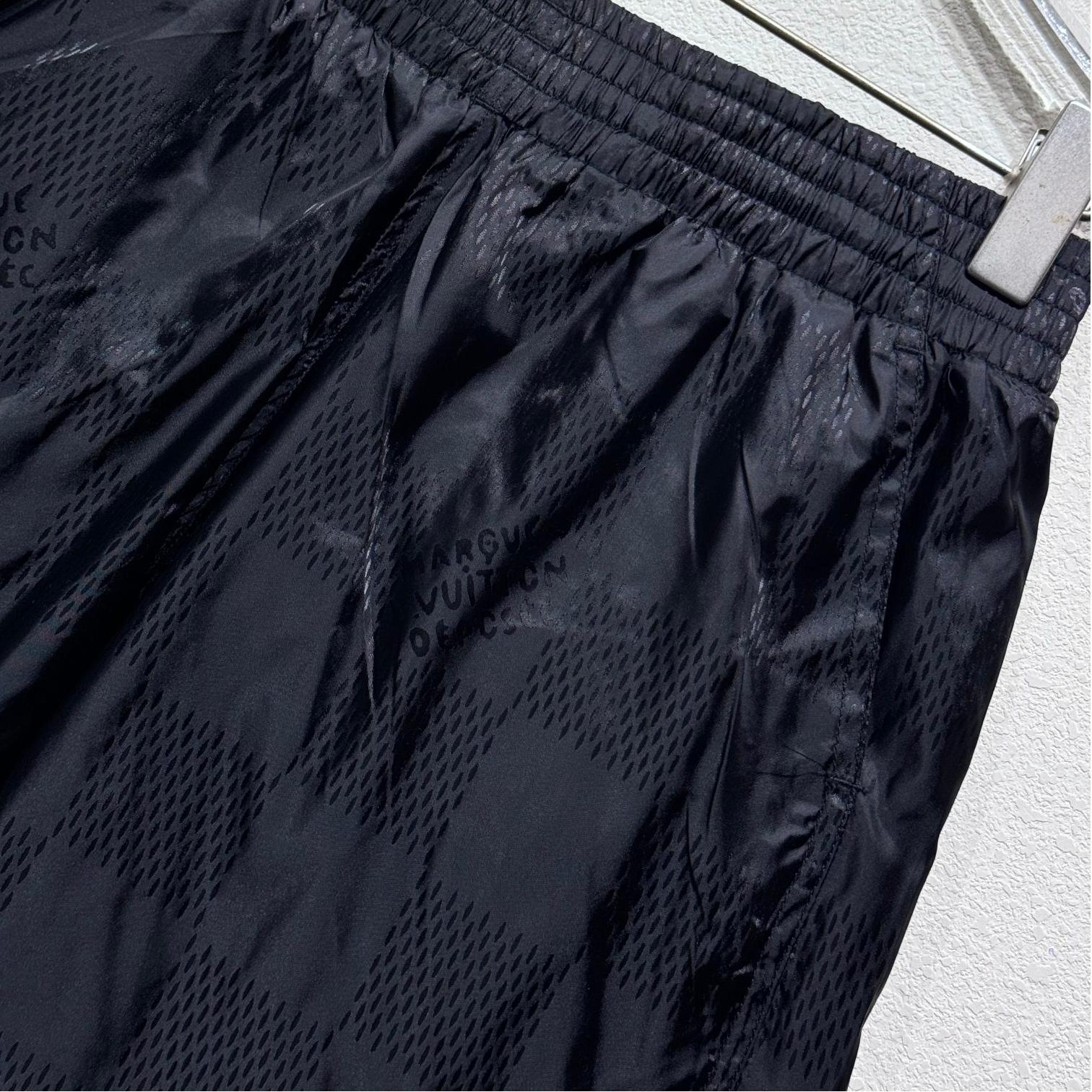 Dark Checkerboard Beach Shorts