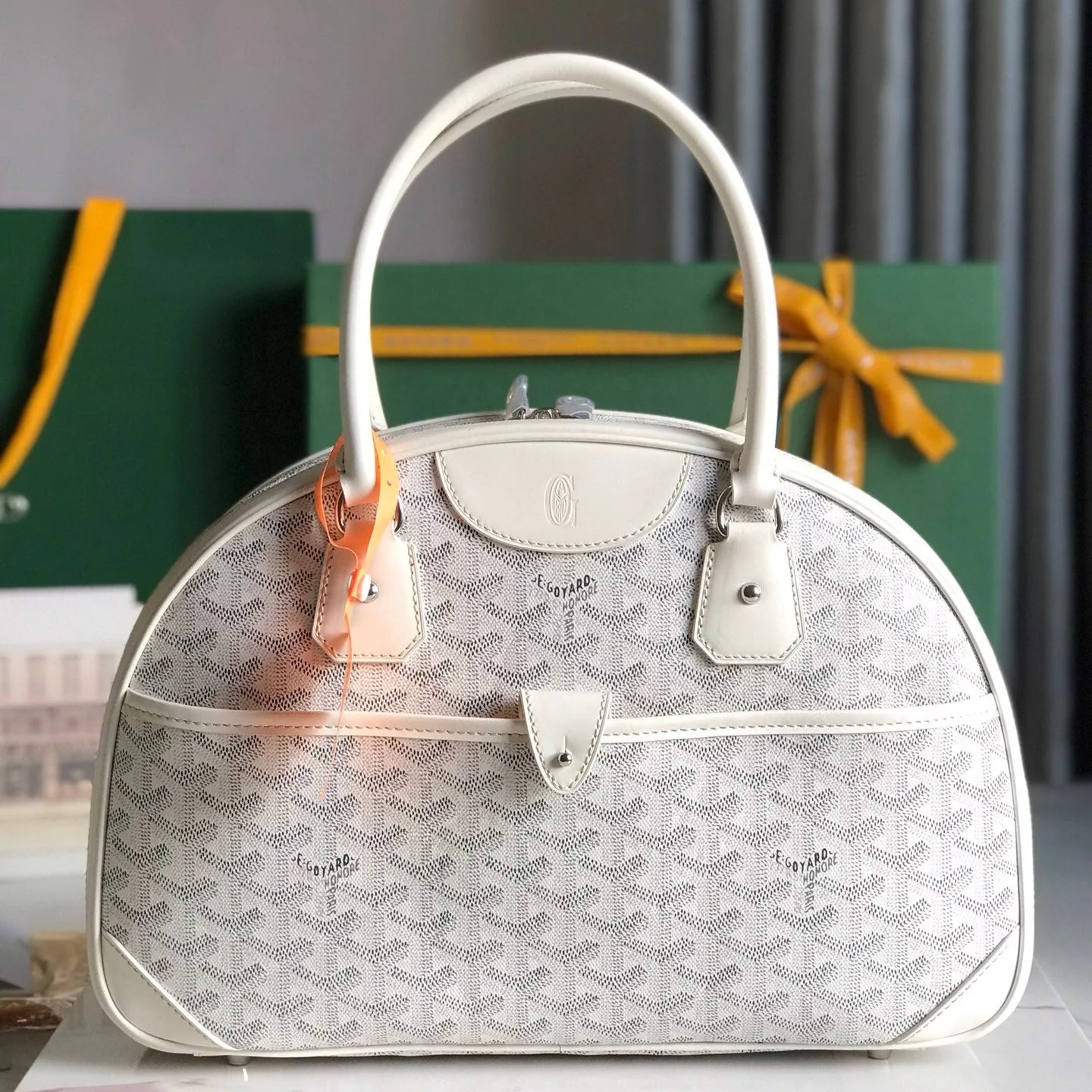 White Calfskin Handbag