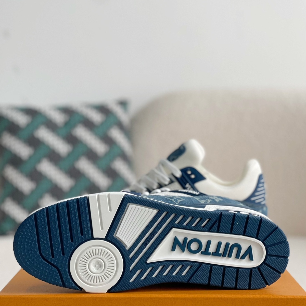 Monogram Blue Denim Sneaker