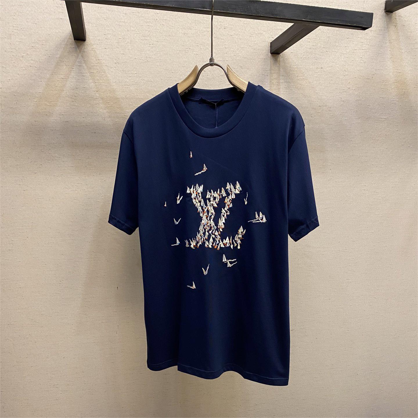 Balenciag ripped logo short-sleeved T-shirt