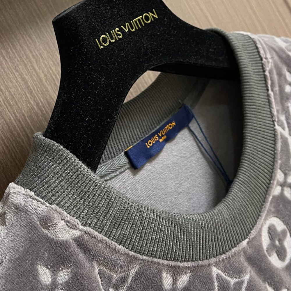 Towel flocking monogram jacquard short-sleeved T-shirt