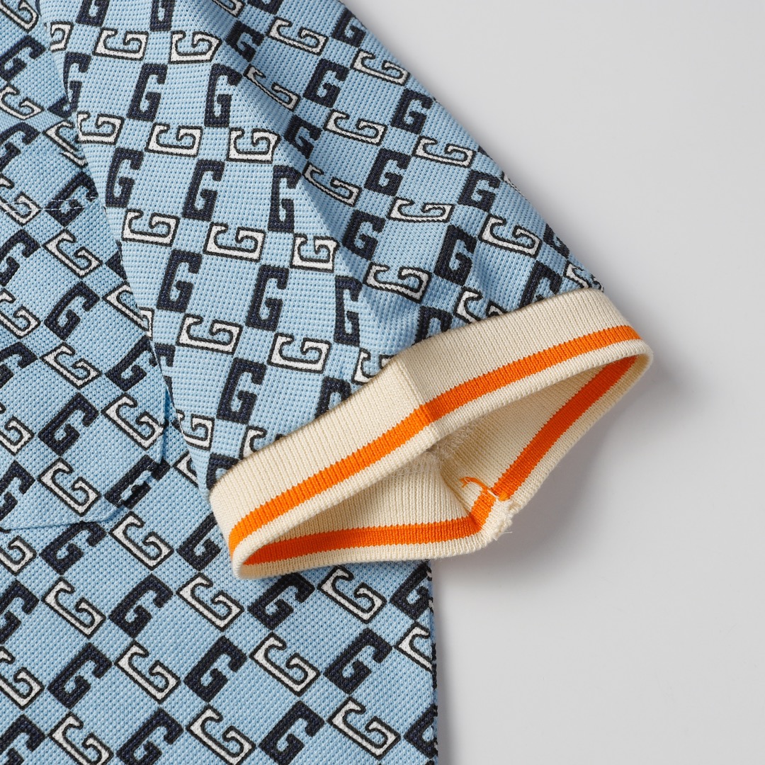 Piqué Fabric Printed Letter Polo