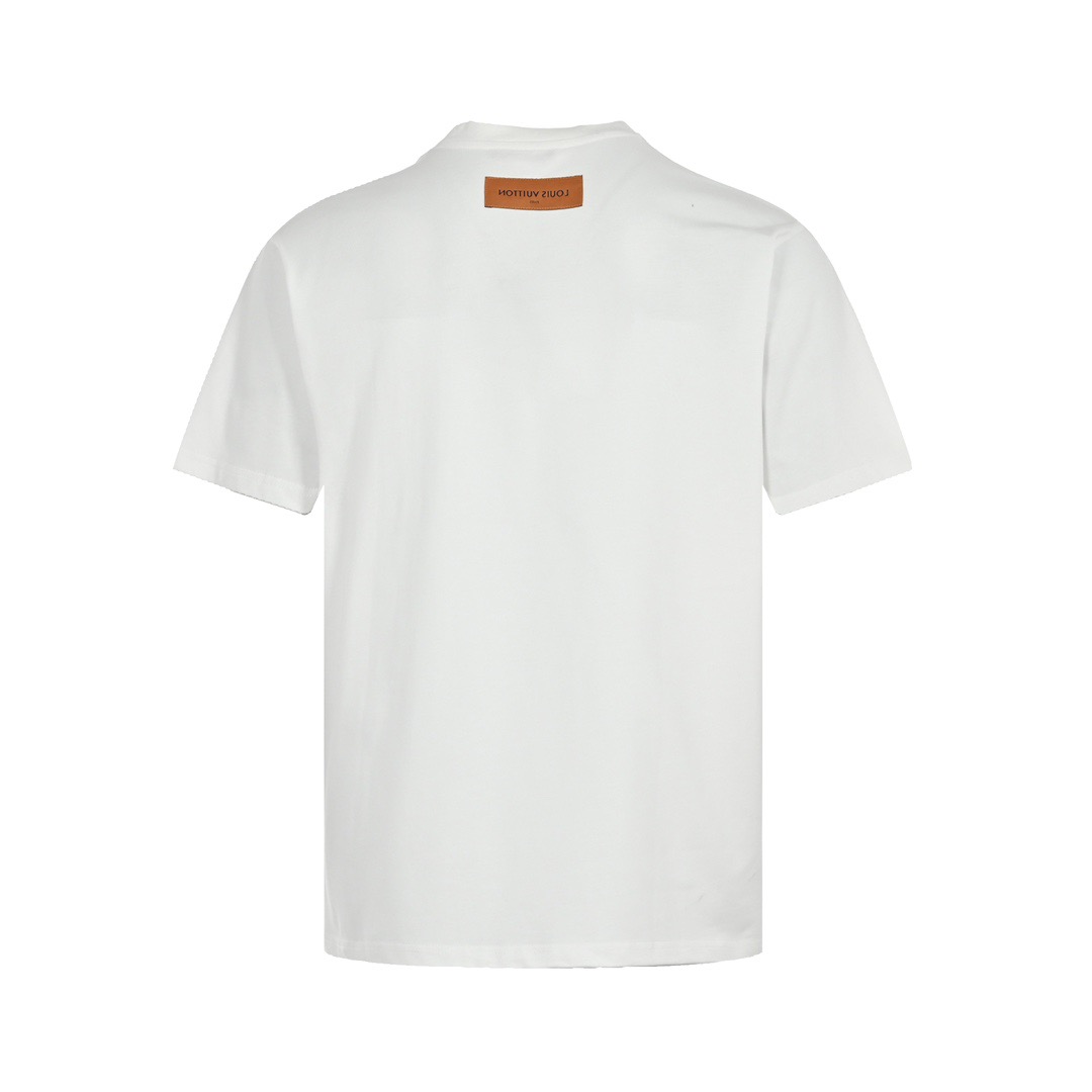 Denim pocket short-sleeved T-shirt