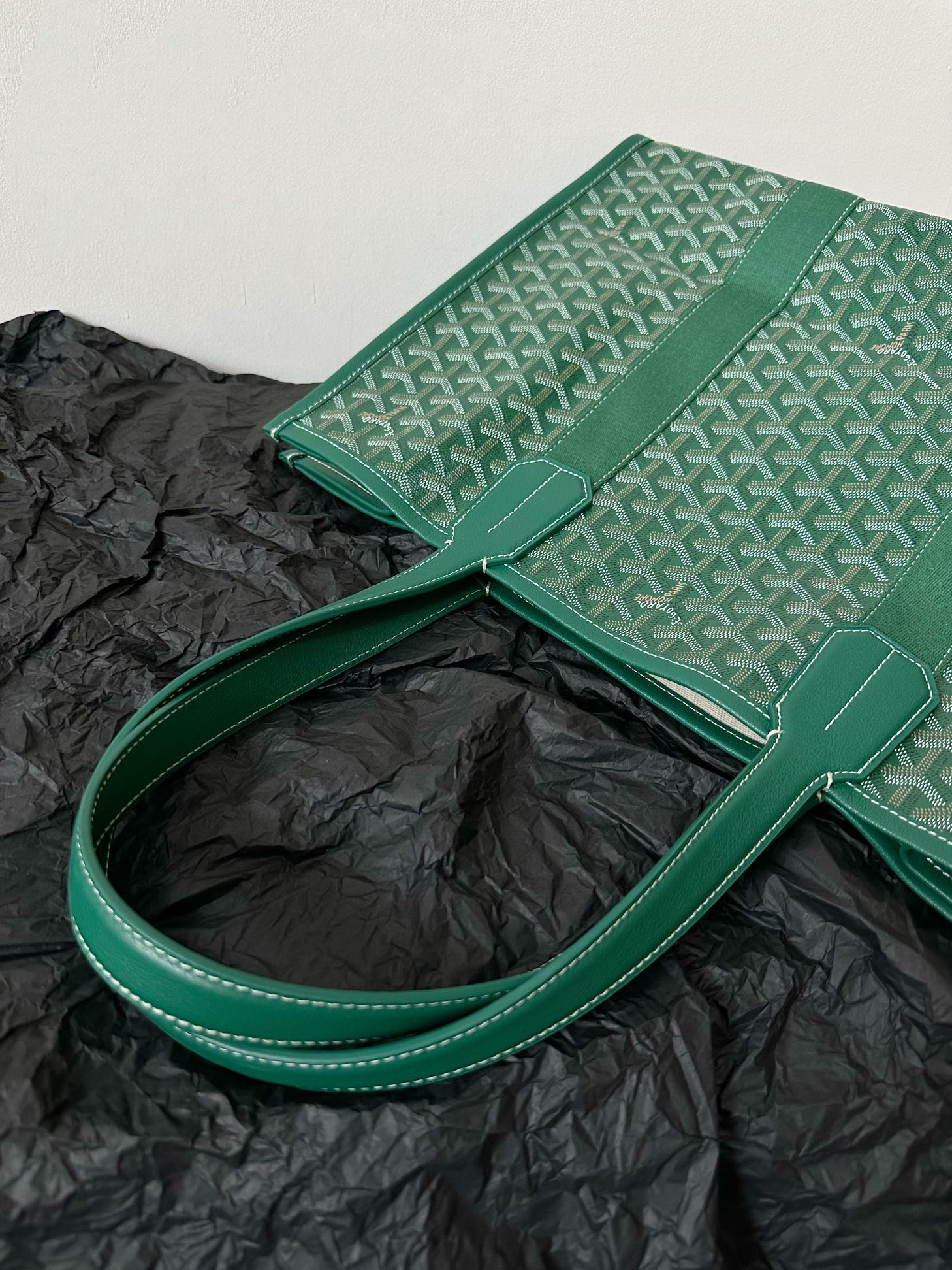 Handbag 45cm Green Canvas