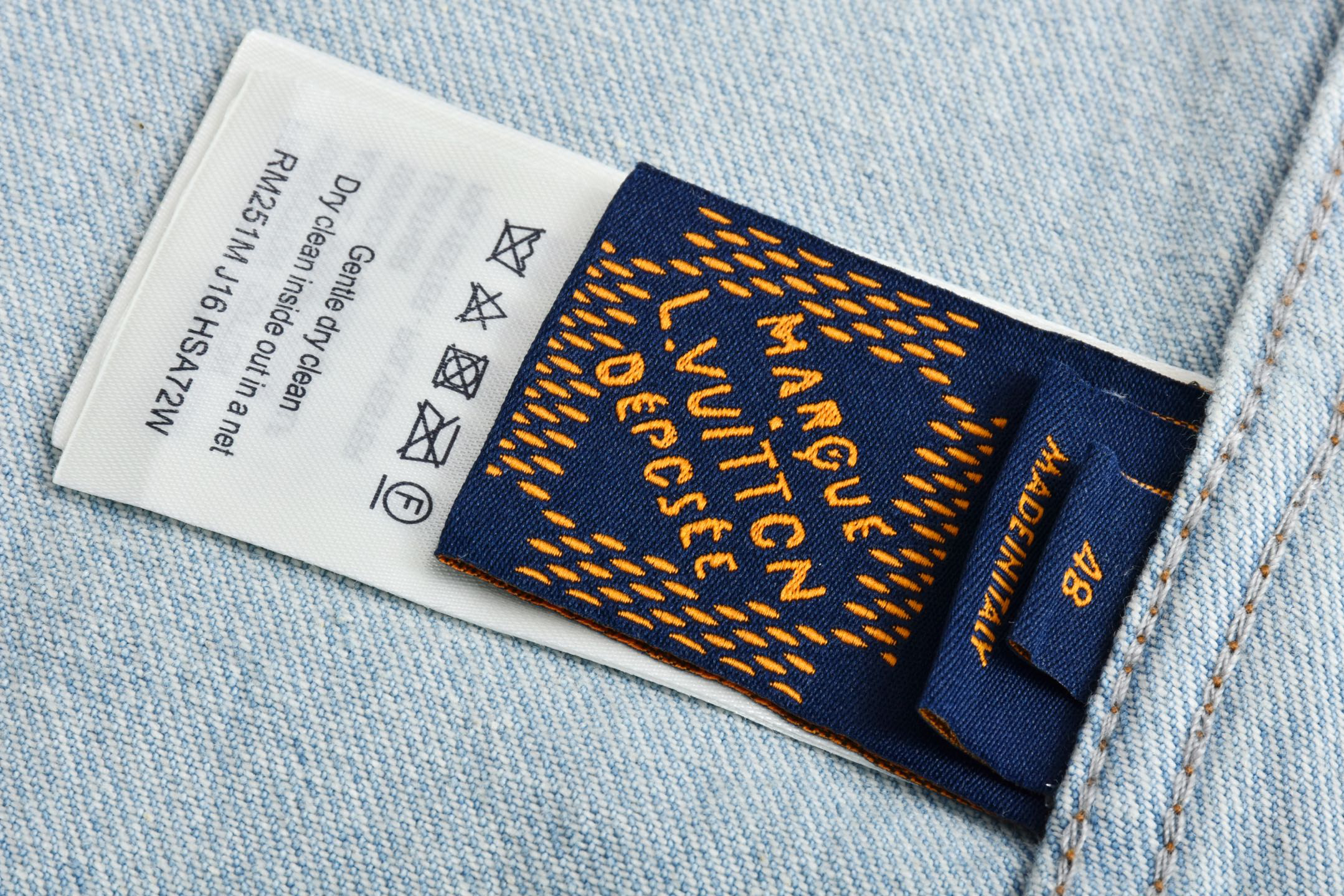 25ss checkered denim jacket