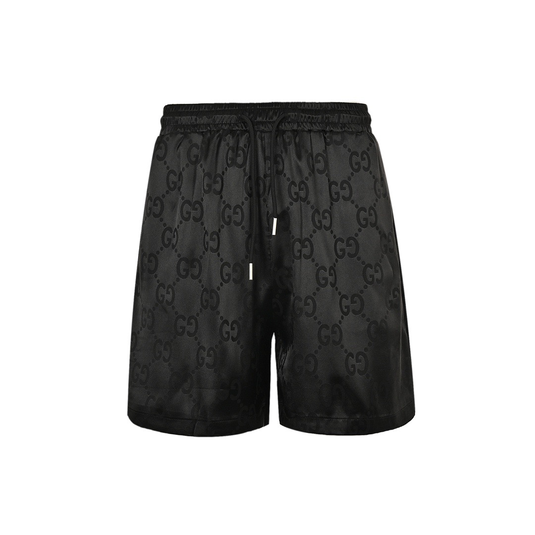 Dark pattern beach shorts