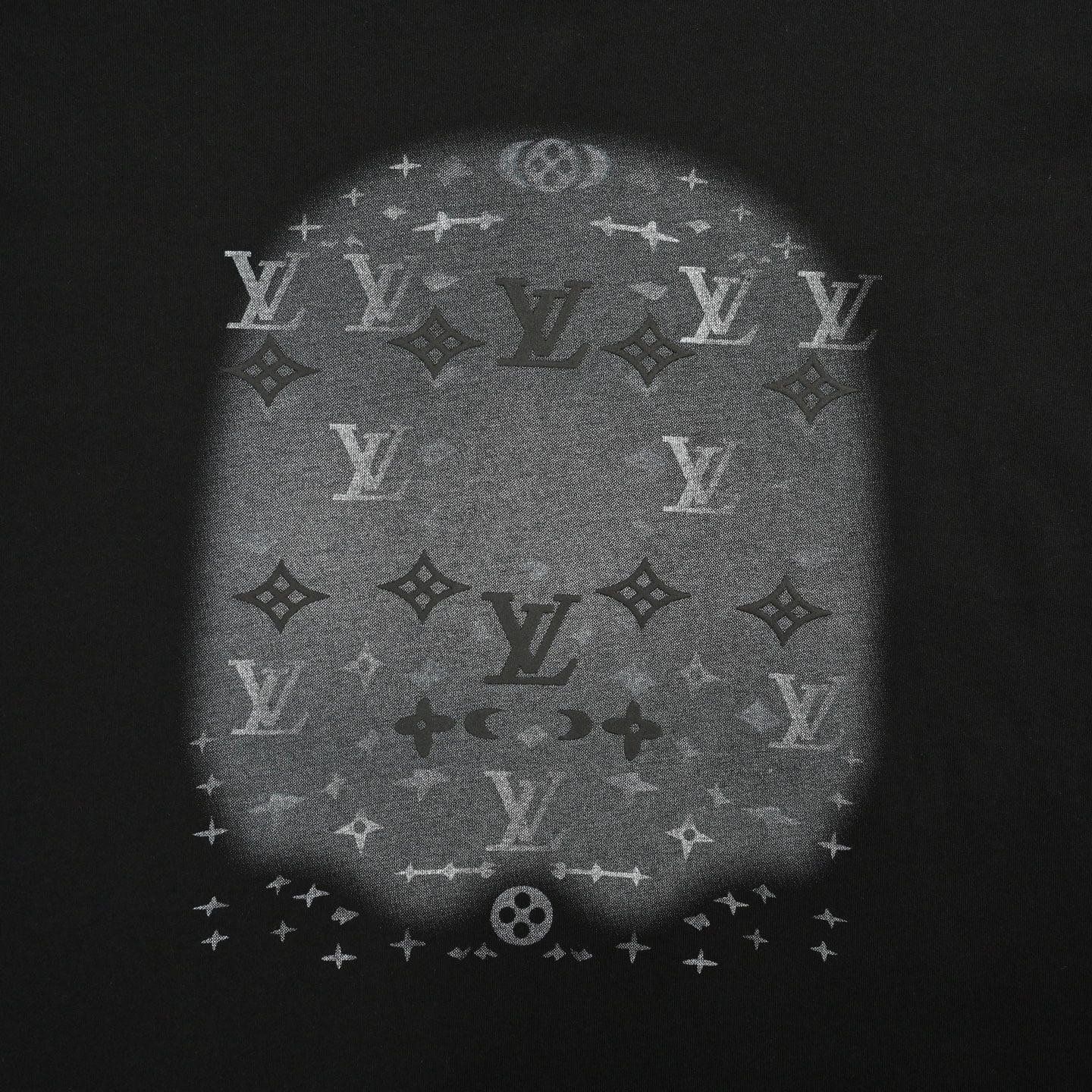 Ink rendering gradient print T-shirt