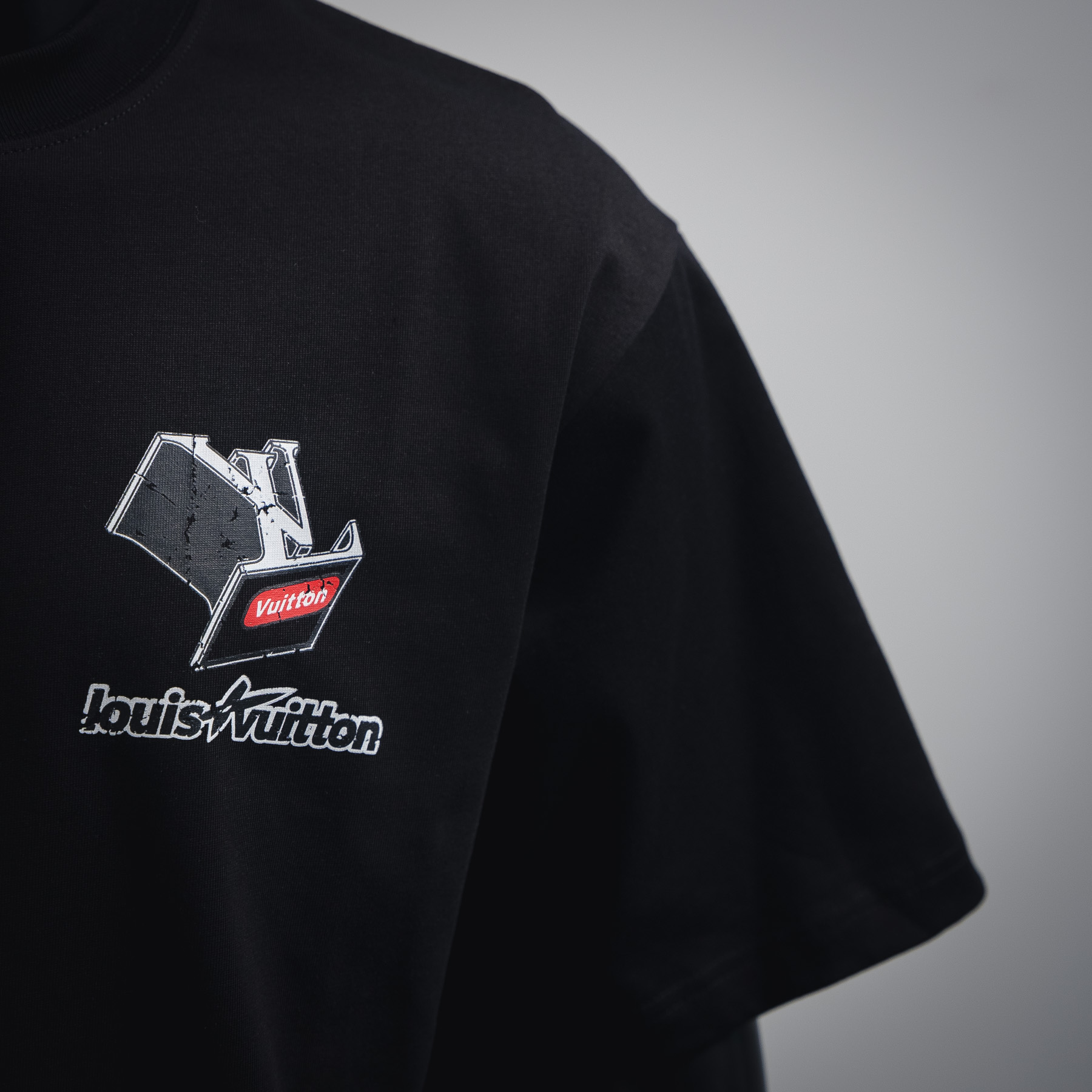 Cutout War Horse Appliqué T-Shirt