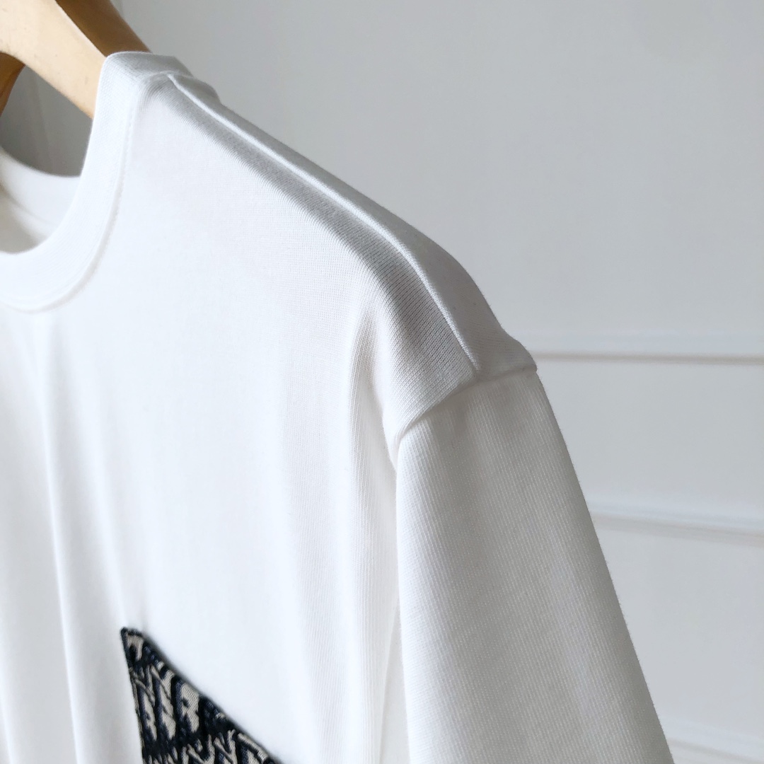 Old Monogram Pocket Patchwork Couple T-Shirt