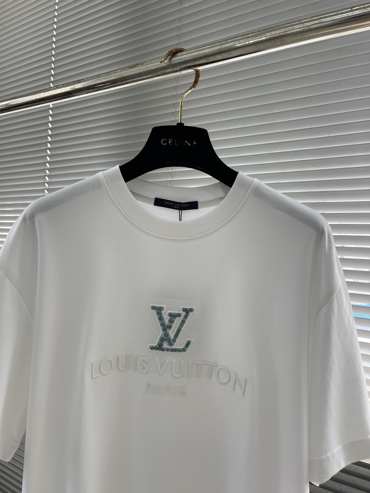 Emerald embroidered T-shirt