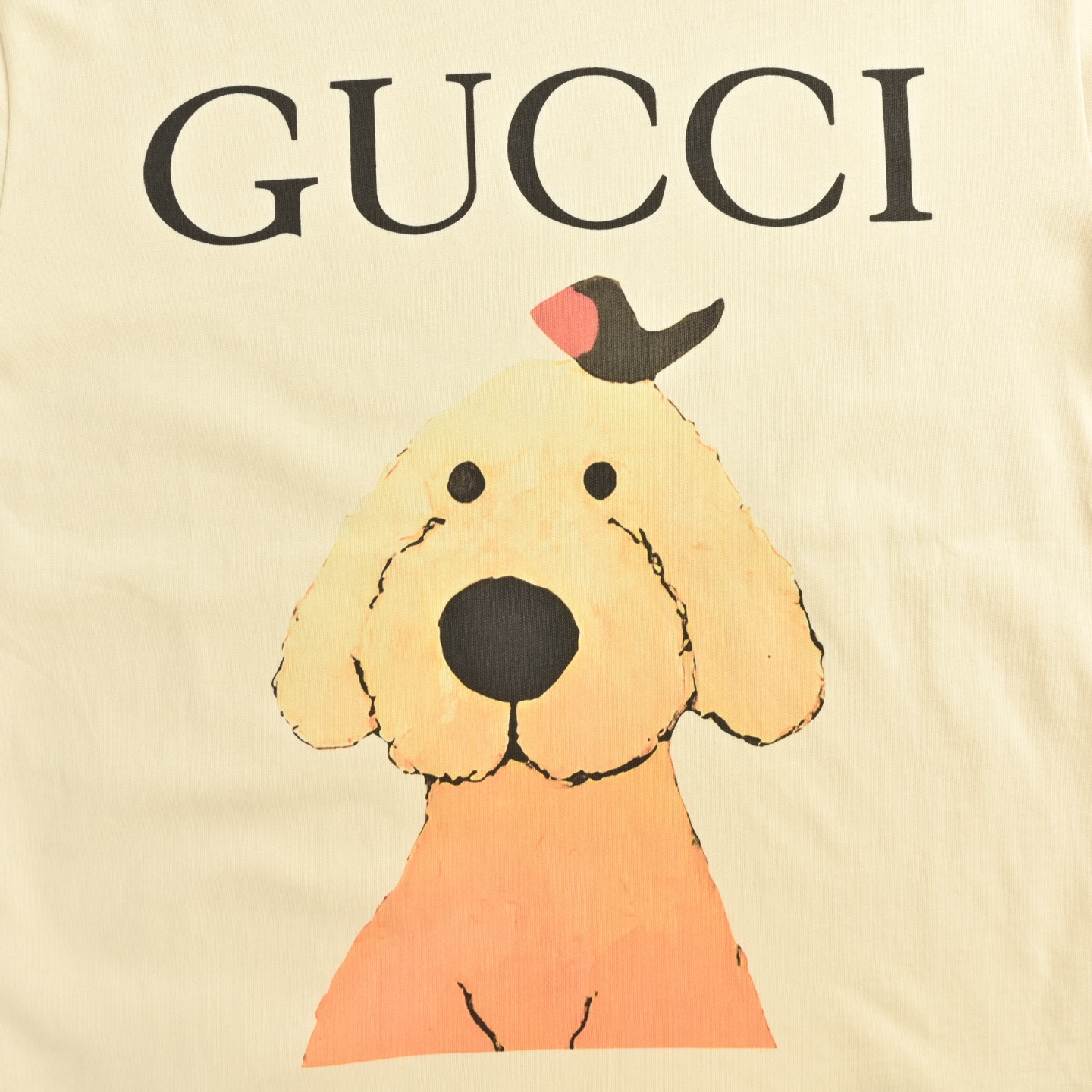 24ss full print flocked short-sleeved T-shirt