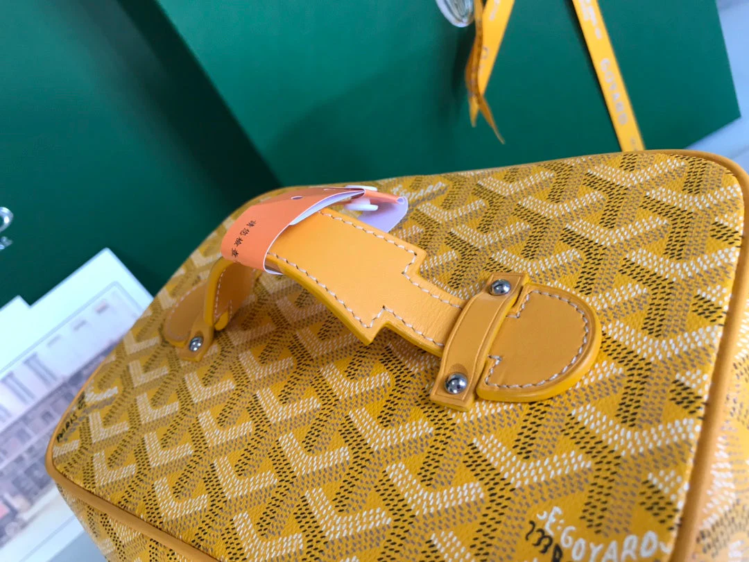 Yellow Canvas Cosmetic Box