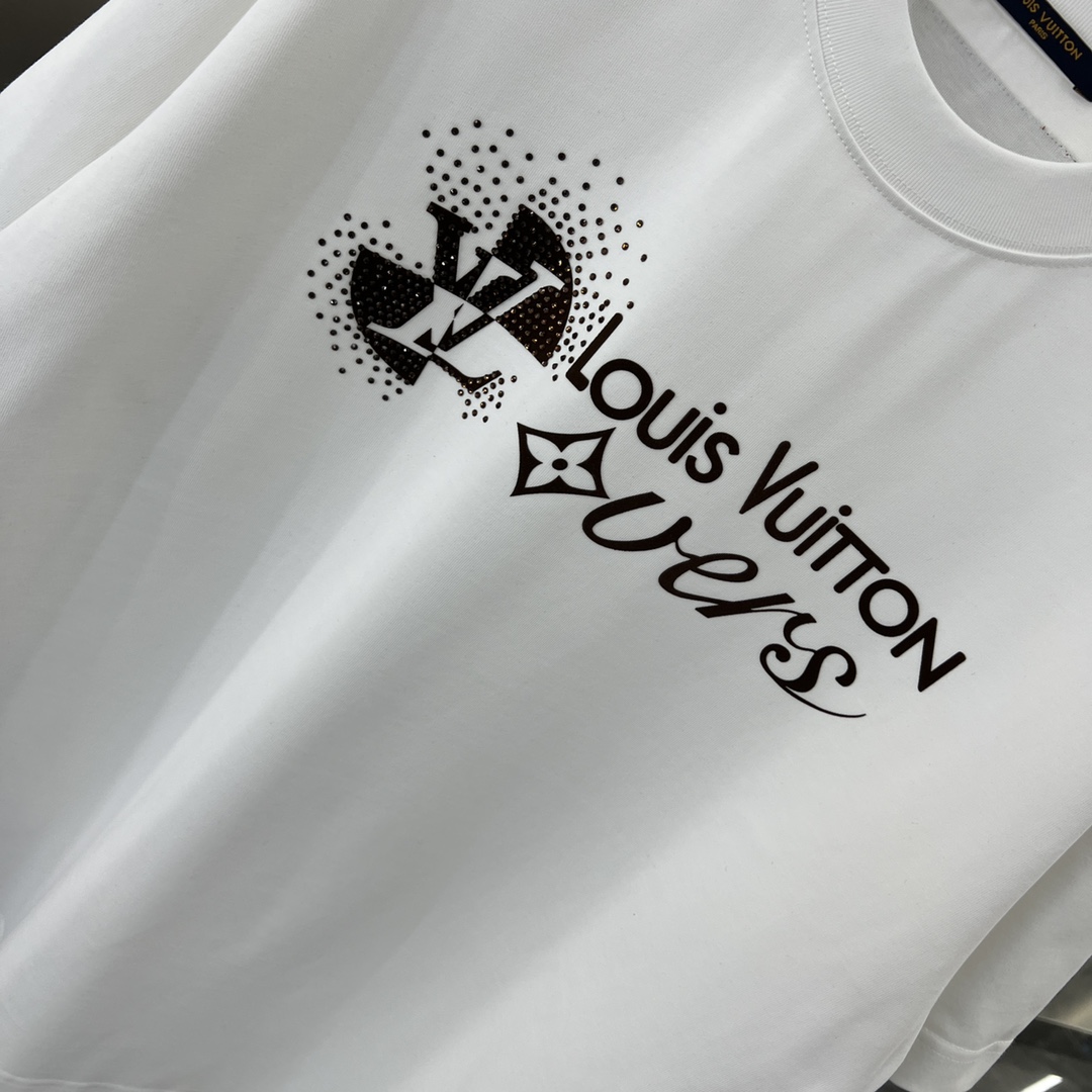 3D Silicone Hot Diamond Letter T-shirt